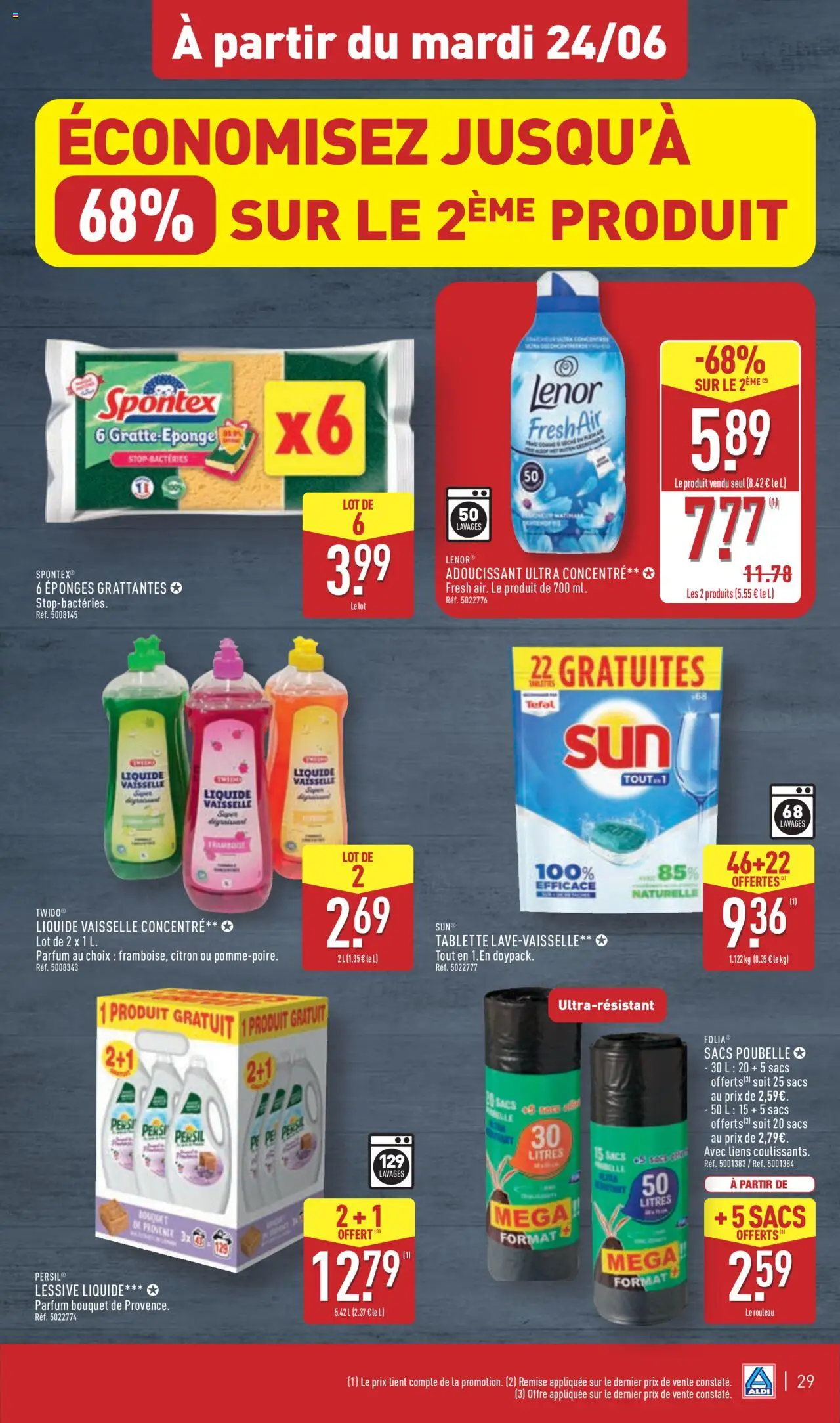  | Page: 32 | Produits: Poubelle, Adoucissant, Détergent, Sacs poubelle