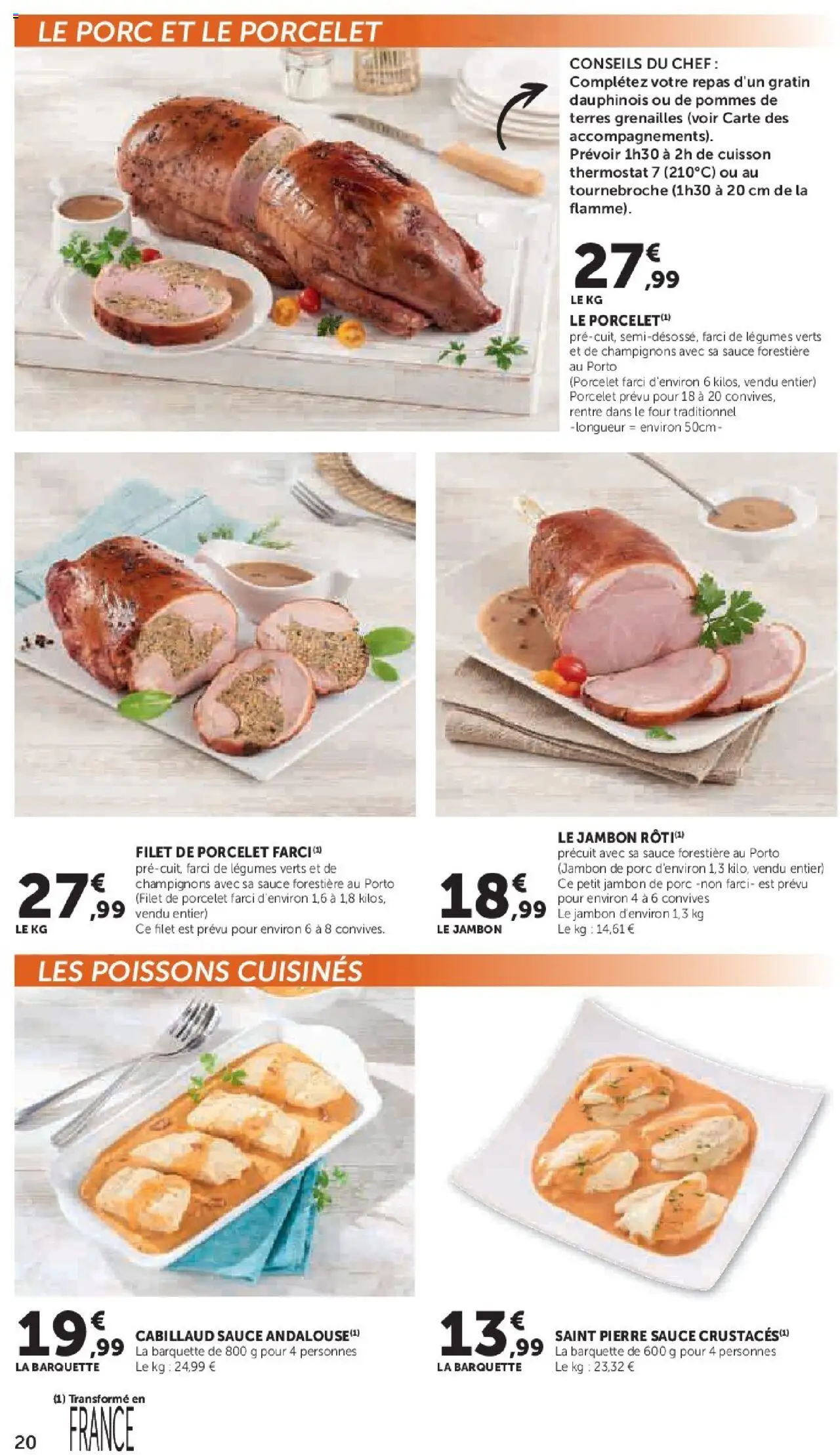 {H1} | Page: 20 | Produits: Four, Jambon, Porc, Pommes