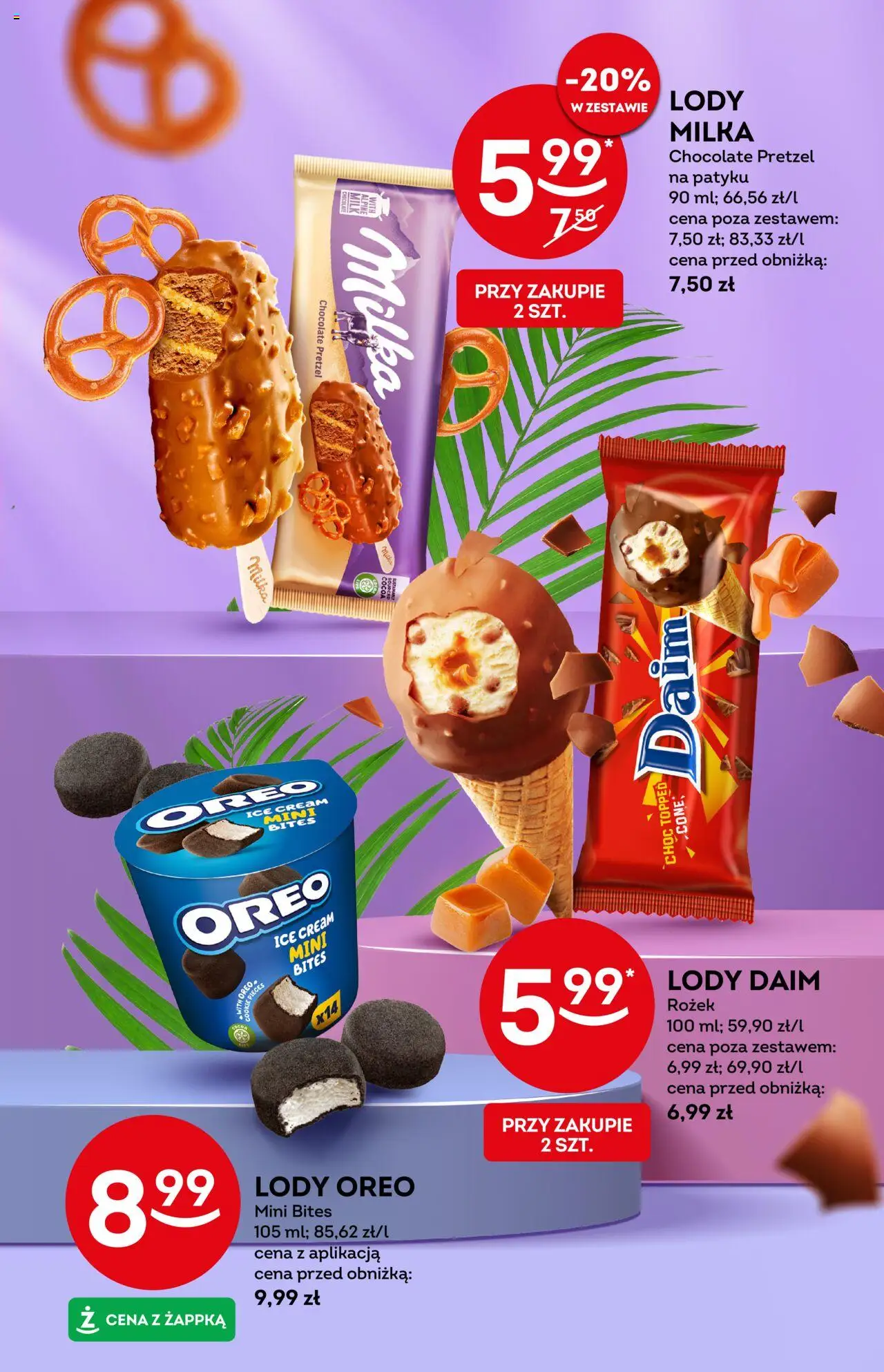 Żabka Gazetka - Lody od 10.09.2025 | Strona: 5 | Produkty: Milka, Lody