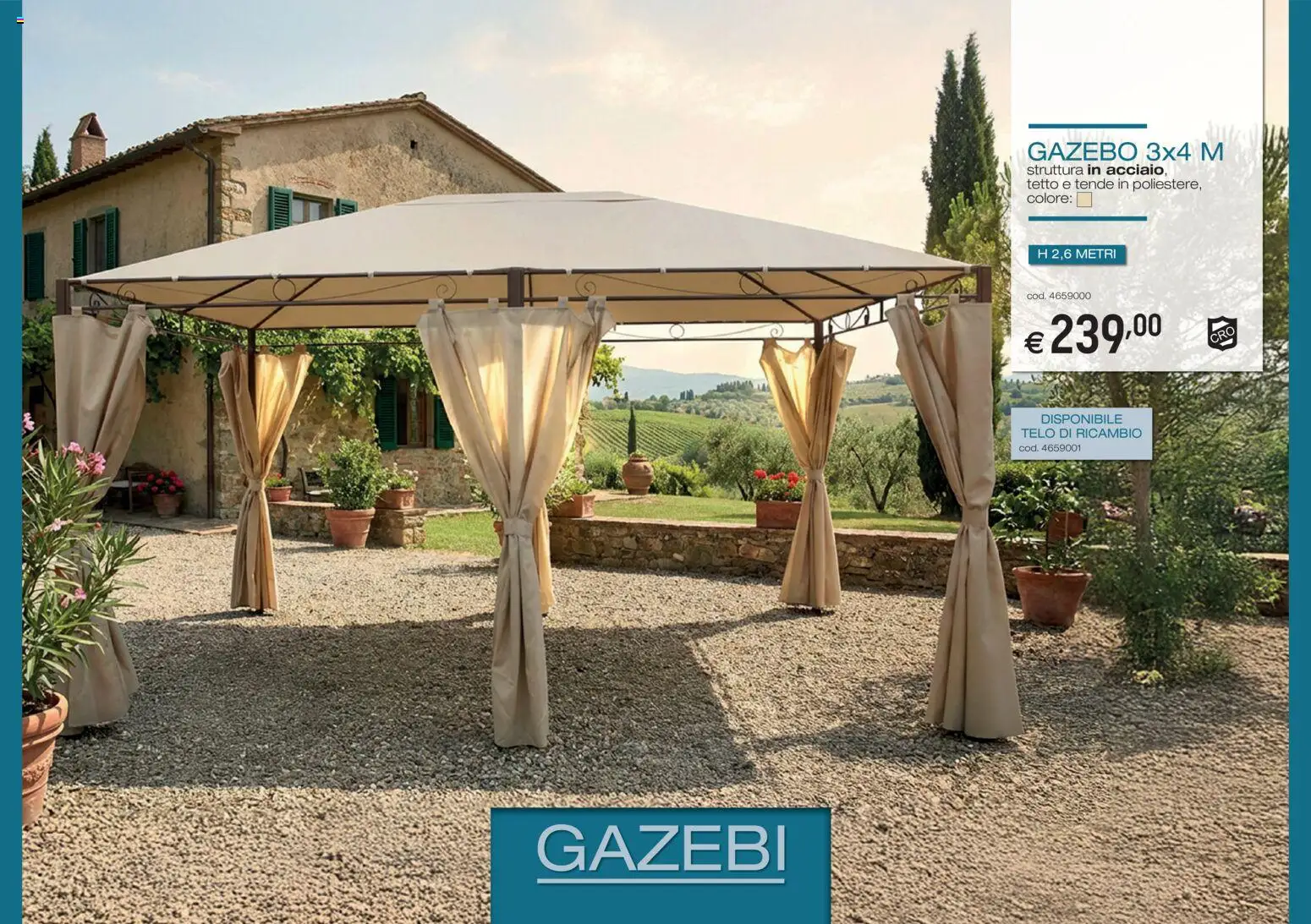 Volantino Brico OK del 05.03.2026 | Pagina: 7 | Prodotti: Gazebo