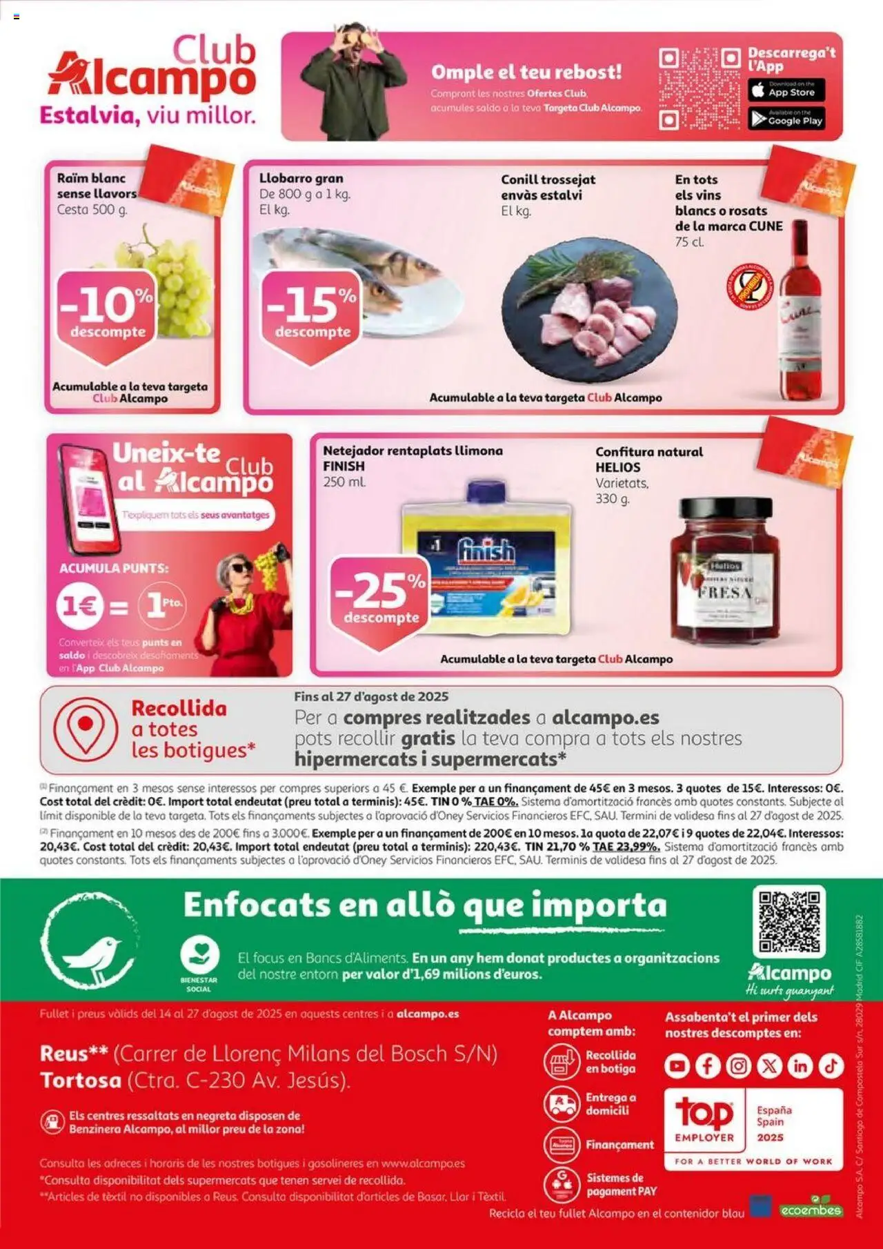 Alcampo - SST catalan  │ válido desde el 14.08.2025 | Página: 20 | Productos: Cesta