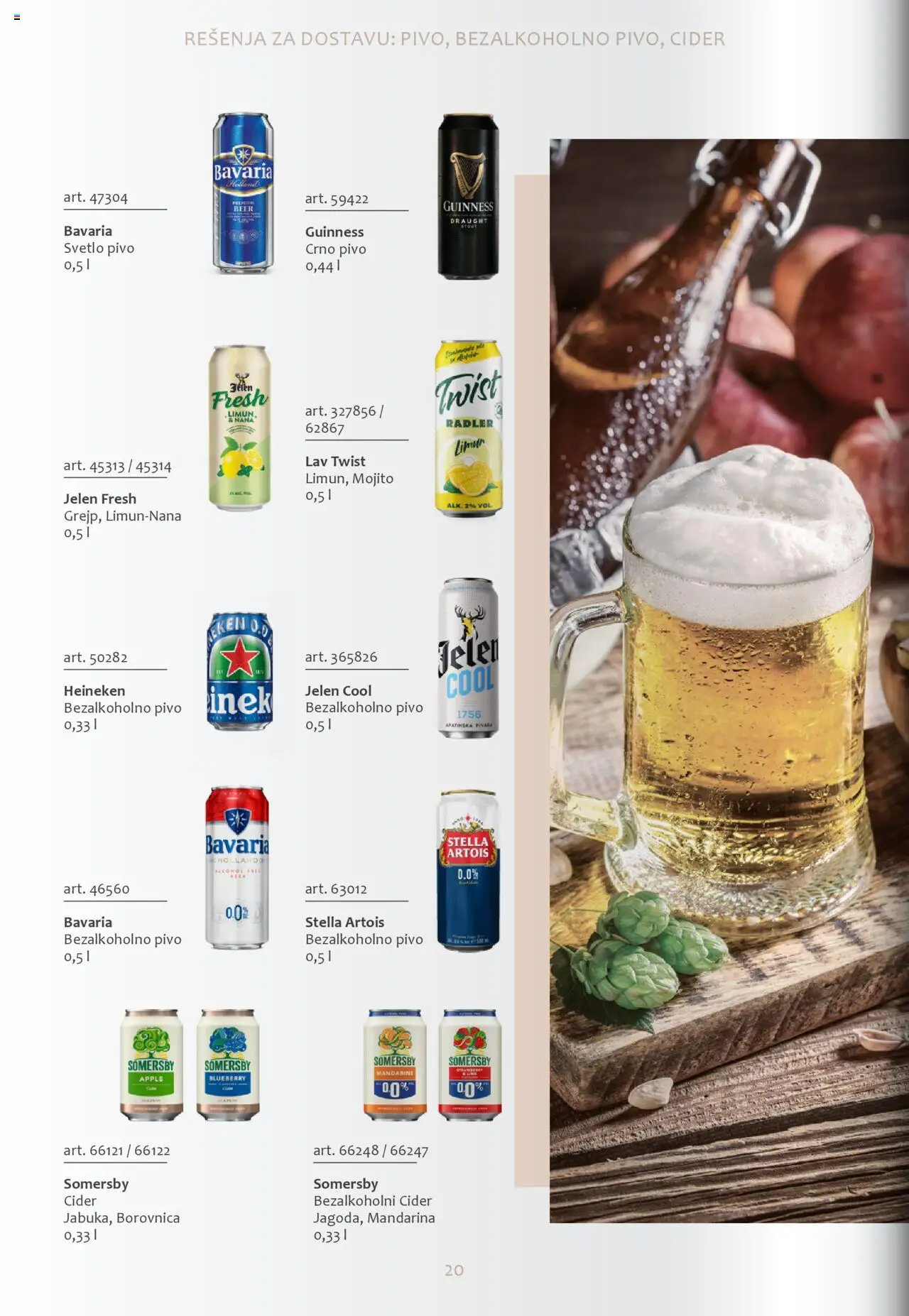 Metro katalog - važi od 01.10.2024 | Strana: 20 | Proizvode: Mandarine, Pivo