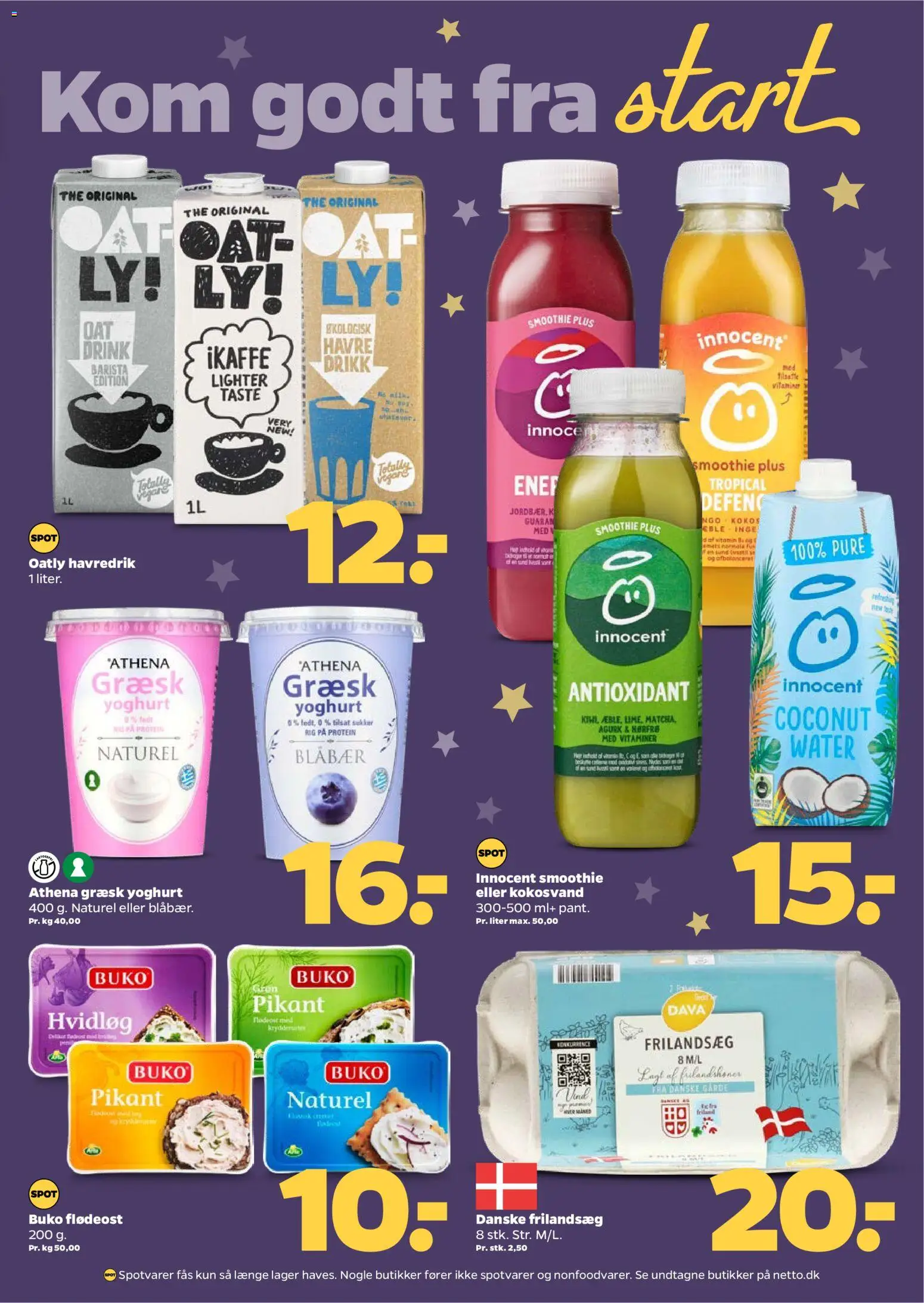Netto tilbudsavis – gyldig fra 27.12.2025 | Side: 24 | Produkter: Blåbær, Yoghurt, Flødeost, Smoothie