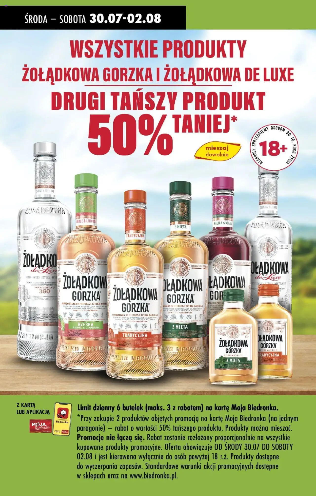 Biedronka gazetka - Czas na toast od 28.07.2025 | Strona: 2 | Produkty: Arbuz, Pralka, Mięta, Wódka