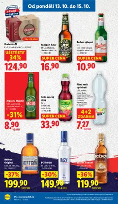 Náhled letáku Radegast Ratar, 0,5 l, světlý ležák, záloha na lahev 3 Kč od 13.10.2025 | Strana: 16