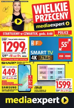 Pogląd oferty "Mediaexpert Gazetka - Wielkie przeceny Police, ul. Józefa Piłsudskiego 41" - ważna od 31.07.2025