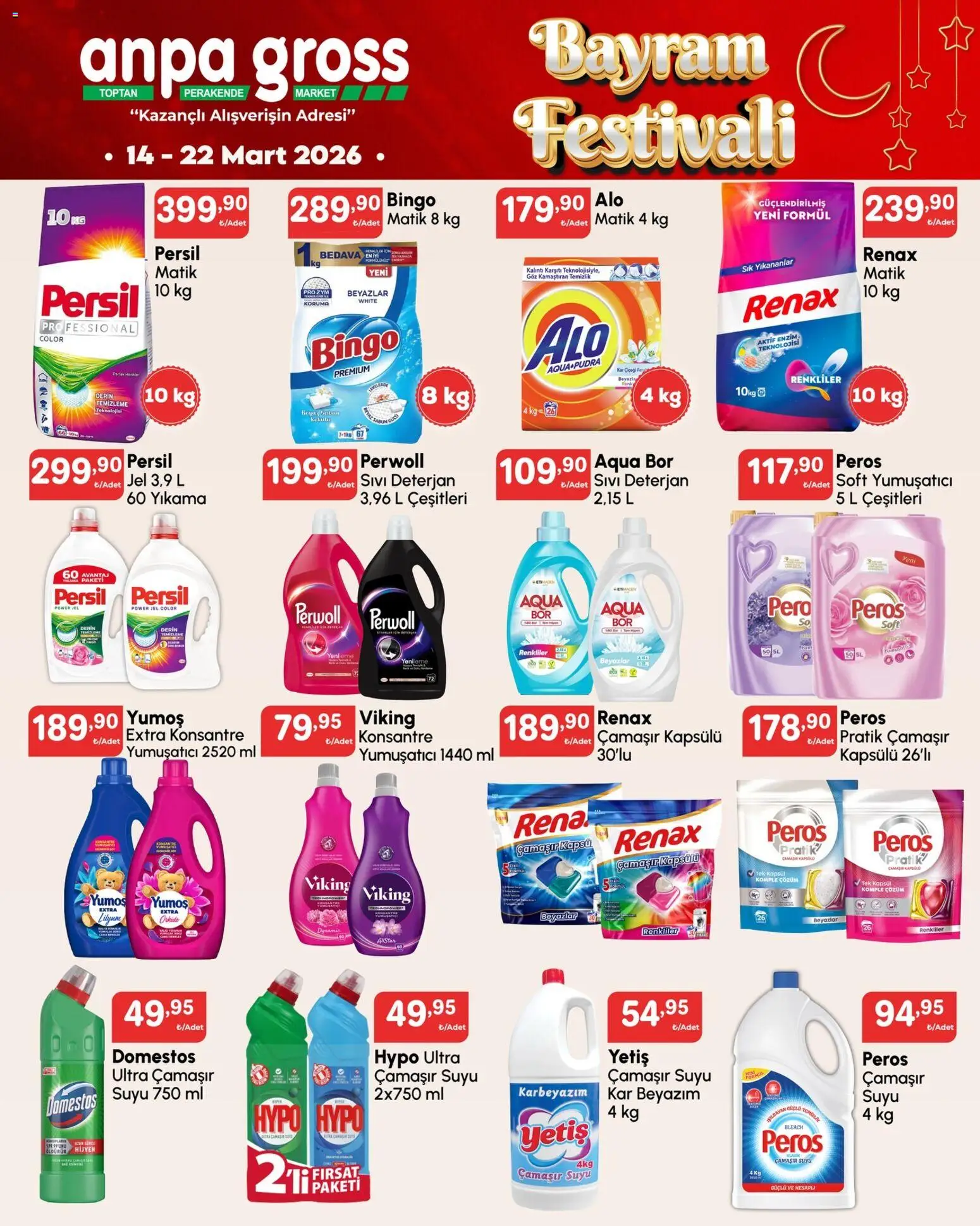 Anpa Gross Katalog - 14.03.2026 tarihinden itibaren geçerlidir | Sayfa: 17 | Ürünler: Yumuşatıcı, Deterjan, Pudra