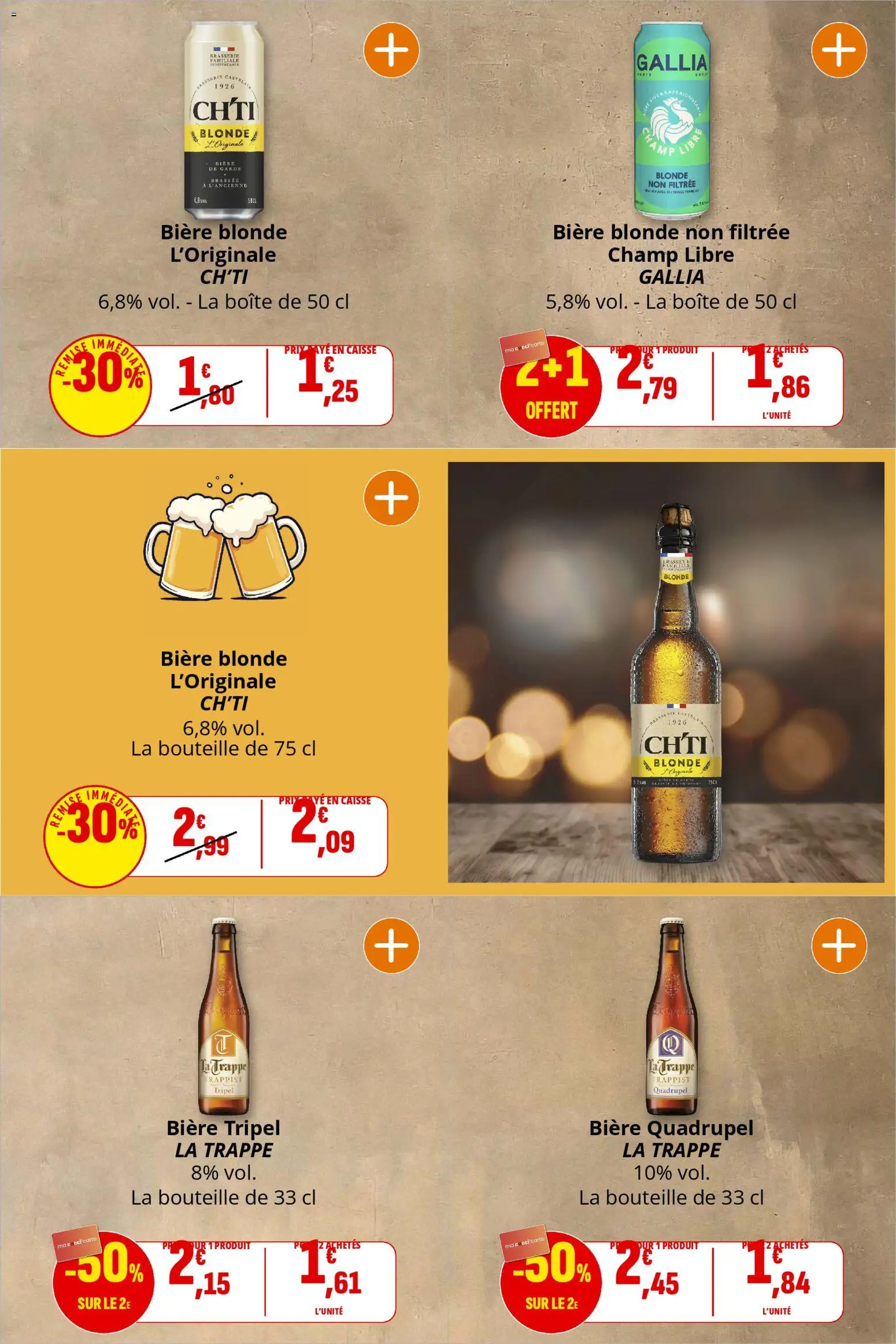 {H1} | Page: 6 | Produits: Bière blonde, Bière