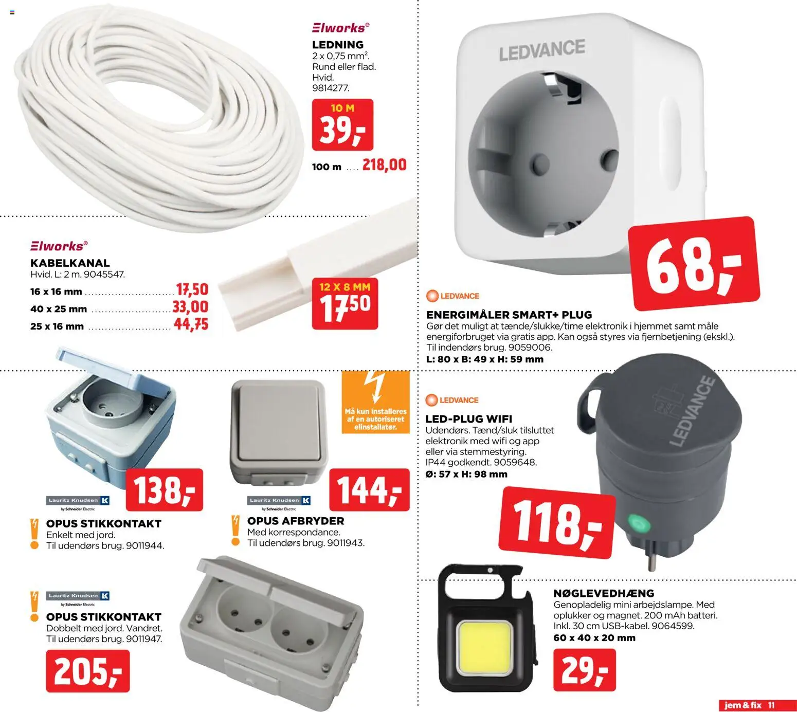 Jem & fix tilbudsavis – gyldig fra 30.11.2025 | Side: 11 | Produkter: Stikkontakt