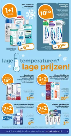 Trekpleister - Folder - Voorbeeld van een folder van Trekpleister, geldig van 10.02.2026 | Pagina: 9 | Producten: Tandenborstel, Mondwater, Kan, Mondverzorging