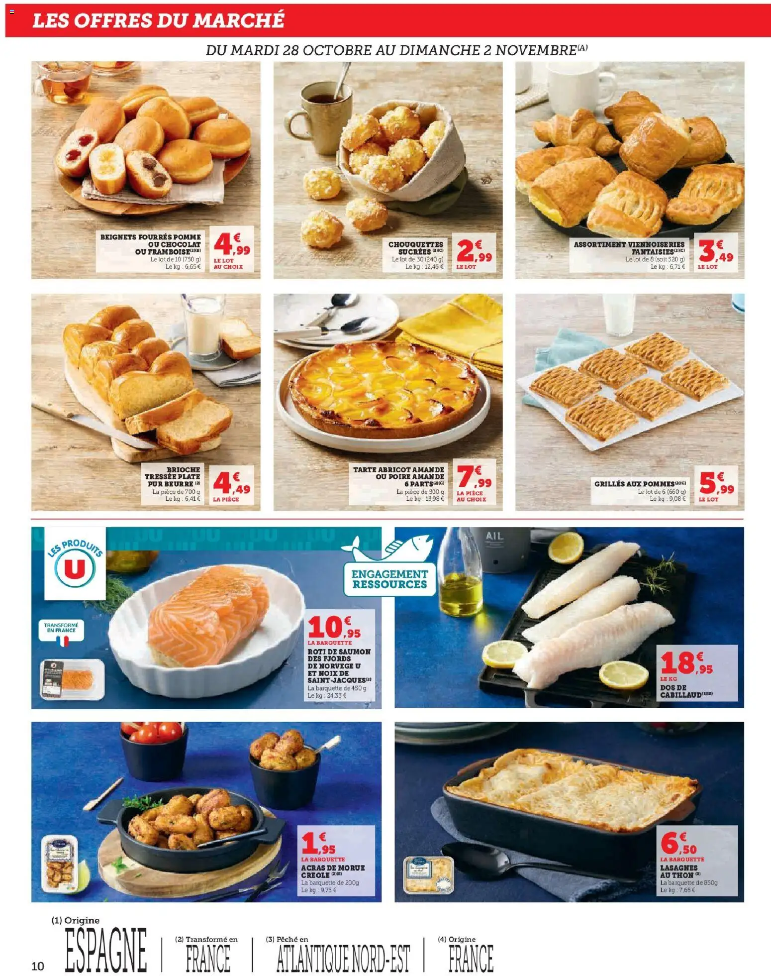 {H1} | Page: 10 | Produits: Lasagnes, Viennoiseries, Pommes, Noix