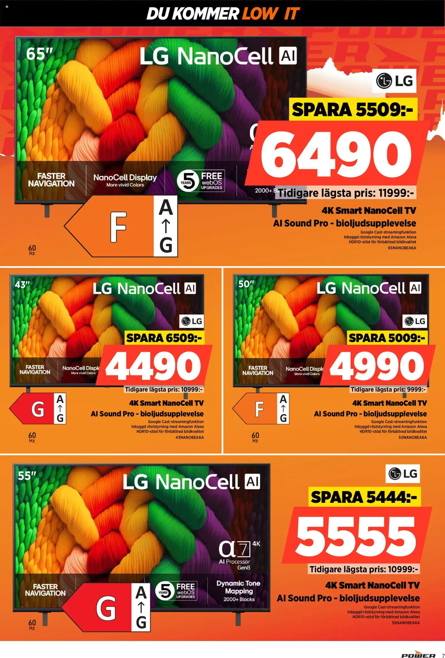 Power reklamblad aktuell från 22.12.2025 | Sida: 7 | Produkter: Tv