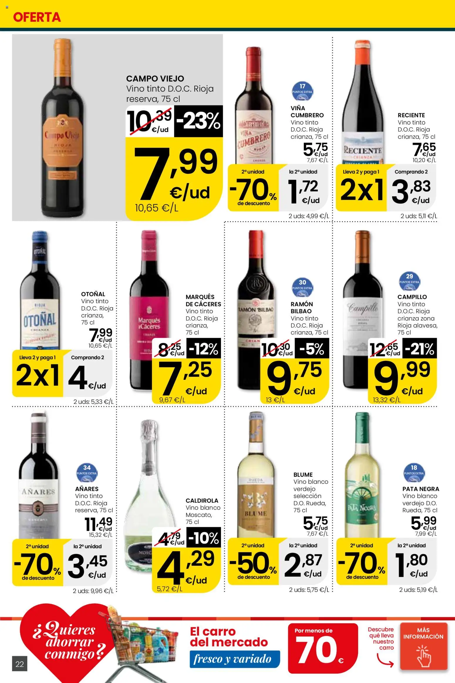 Eroski Quieres ahorrar conmigo │ válido desde el 16.04.2026 | Página: 22 | Productos: Vino