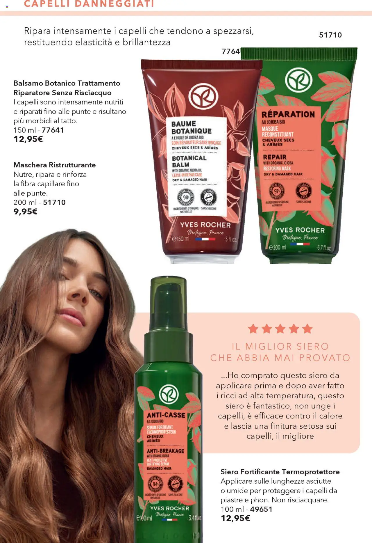Volantino Yves Rocher del 23.09.2025 | Pagina: 46 | Prodotti: Balsamo, Maschera, Silicone
