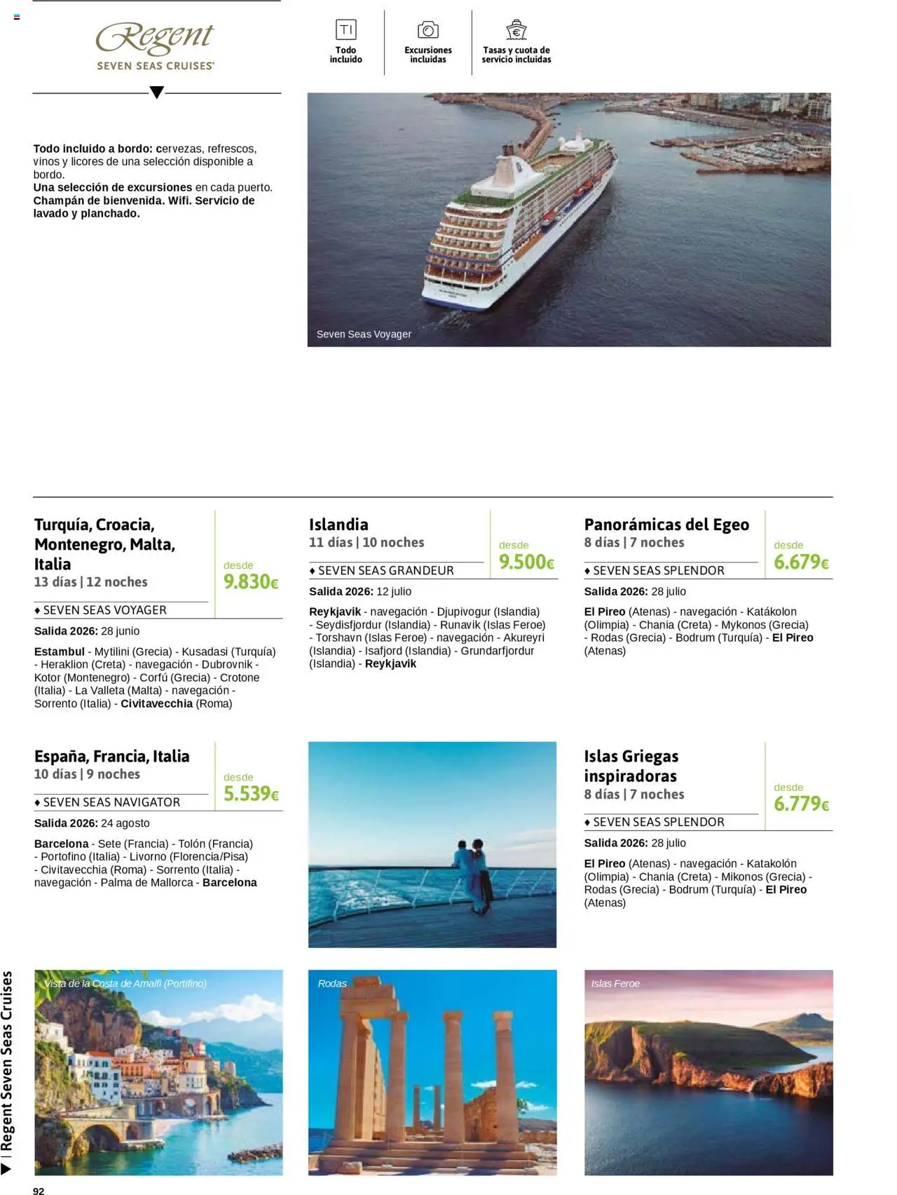 Viajes El Corte Inglés - Crucero Fantástico │ válido desde el 16.09.2025 | Página: 92 | Productos: Navegación