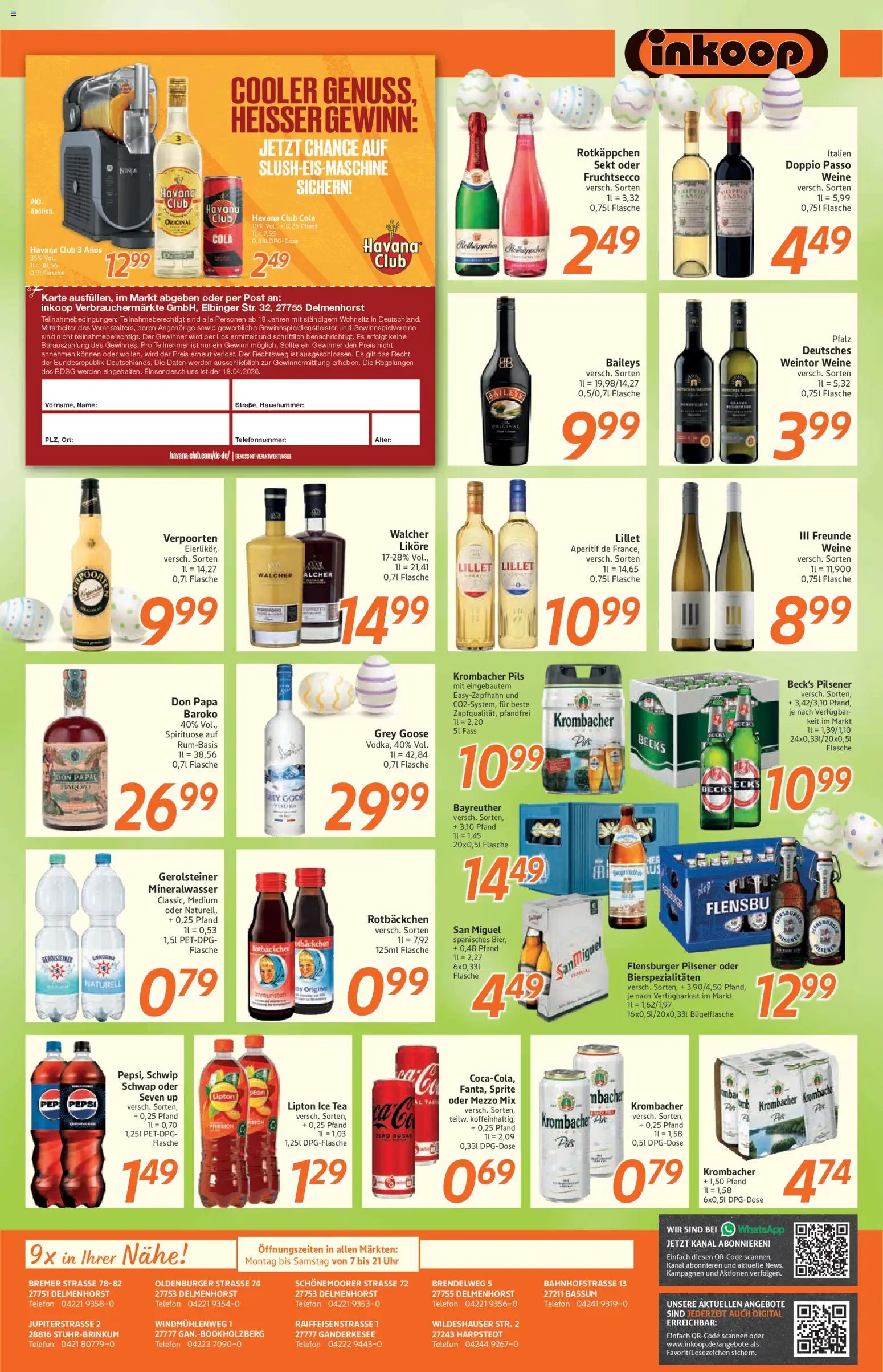 Inkoop Prospekt – gültig ab 30.03.2026 | Seite: 7 | Produkte: Cola, Mineralwasser, Krombacher, Gerolsteiner