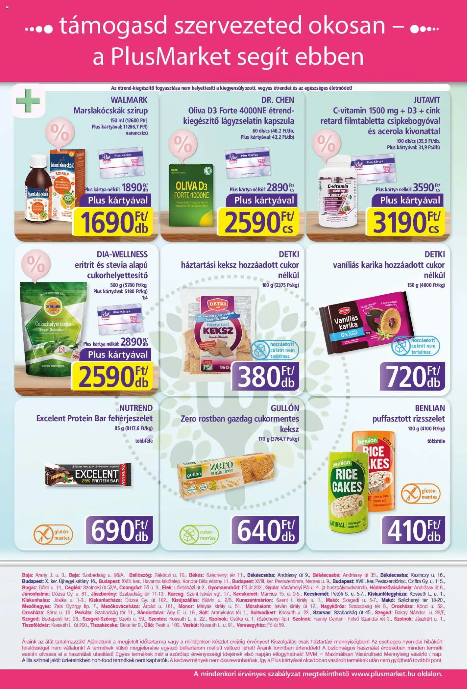 Plus Market akciós ujság - amely érvényes a következő dátumtól: 08.01.2026 | Oldal: 8 | Termékek: Protein bar, Puffasztott rizsszelet, Keksz, Cukor