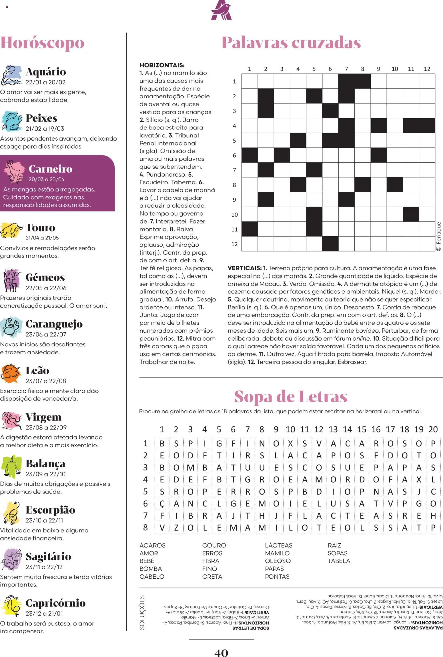 Auchan - Capilares Especial Bebé │ válido de 01.04.2026 | Página: 40 | Produtos: Agua, Caranguejo, Sopa, Mangas