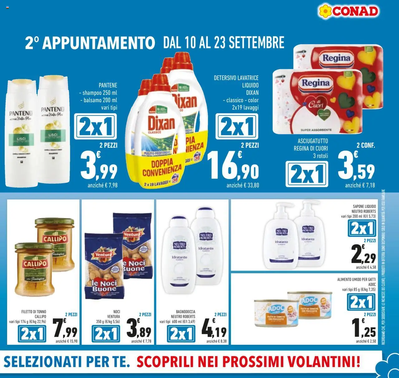 Volantino Conad del 10.09.2025 | Pagina: 5 | Prodotti: Balsamo, Sapone, Lavatrice, Asciugatutto