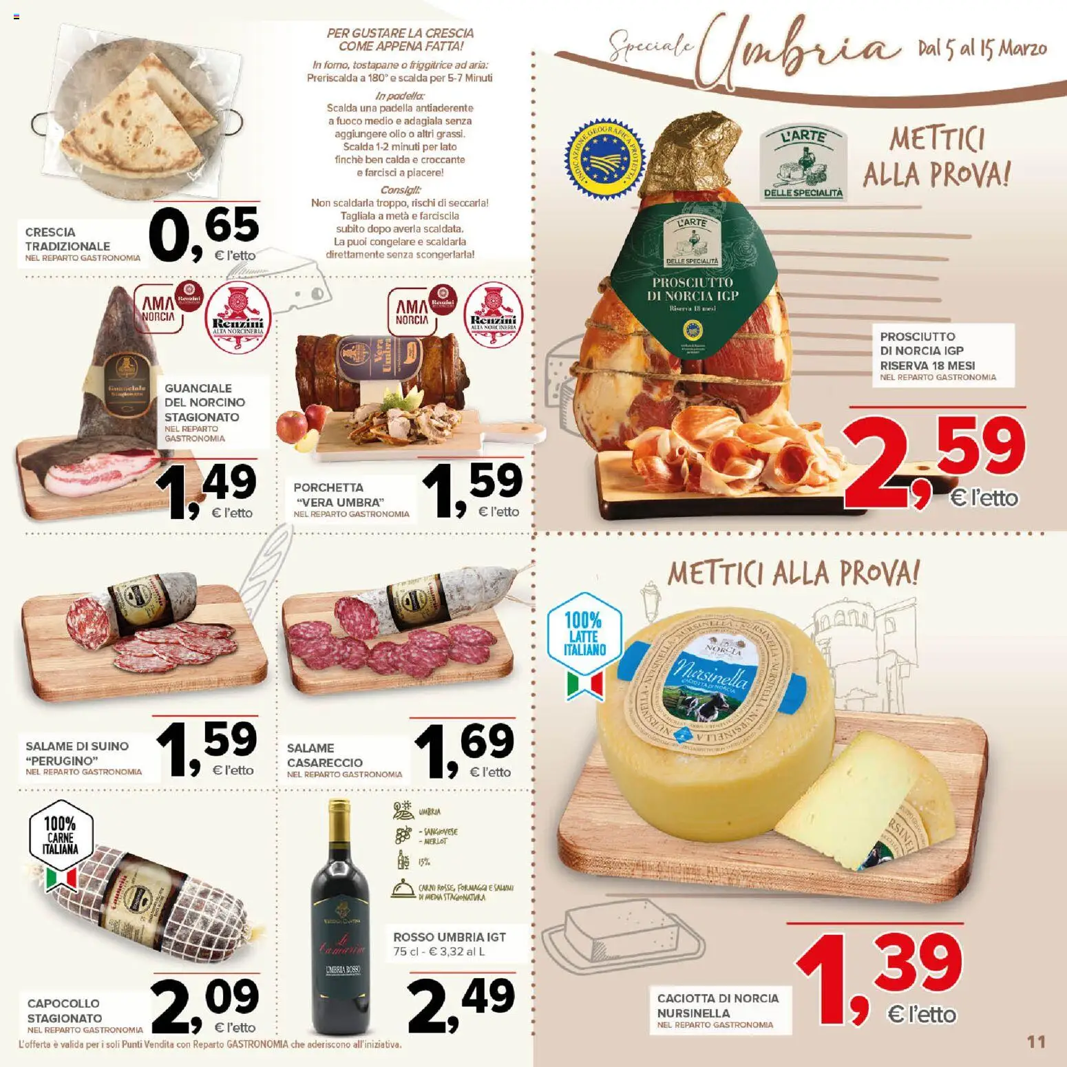 Volantino Todis del 05.03.2026 | Pagina: 11 | Prodotti: Olio, Padella, Tostapane, Guanciale