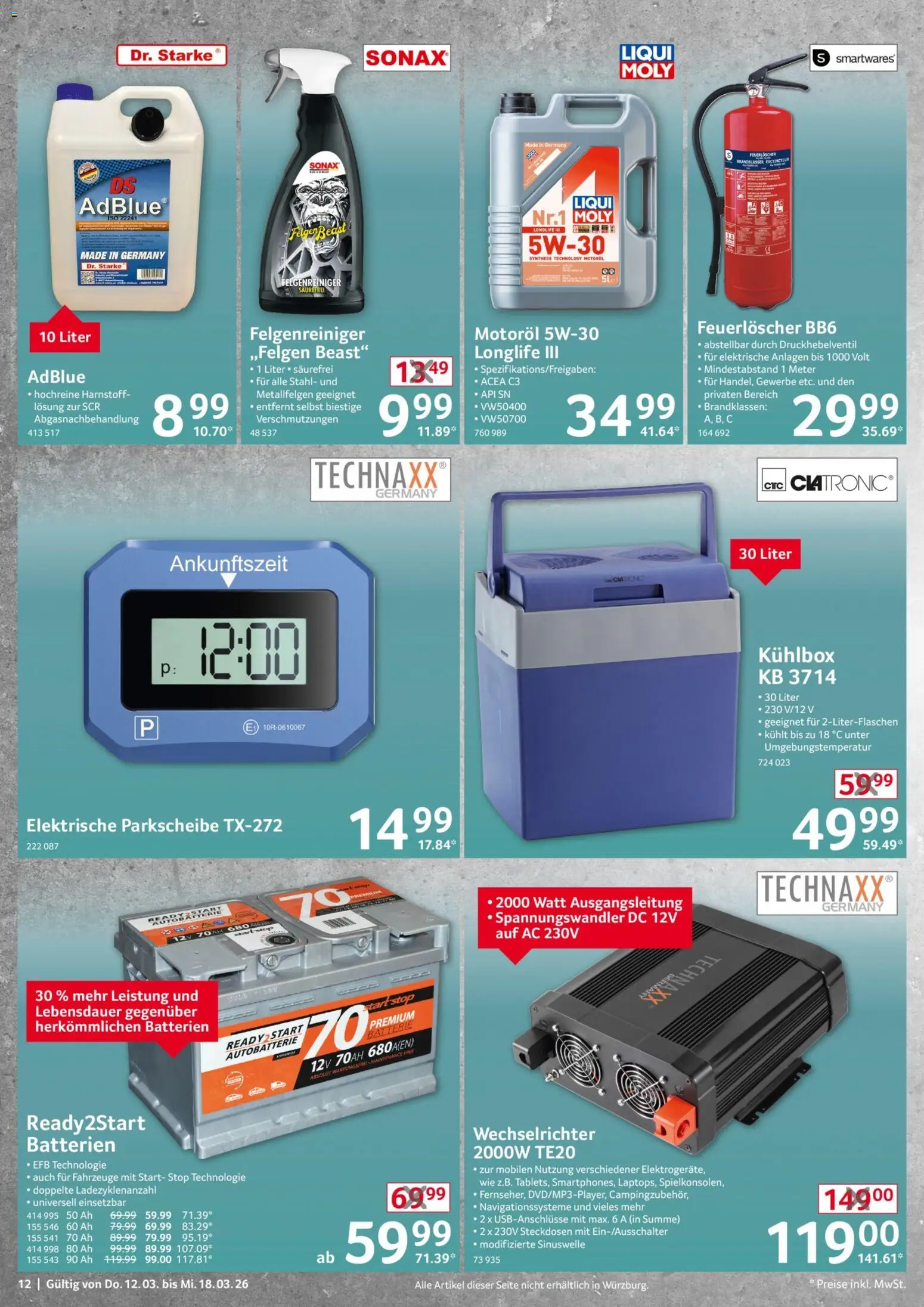 Selgros  Non Food – gültig ab 12.03.2026 | Seite: 12 | Produkte: Batterien, Batterie