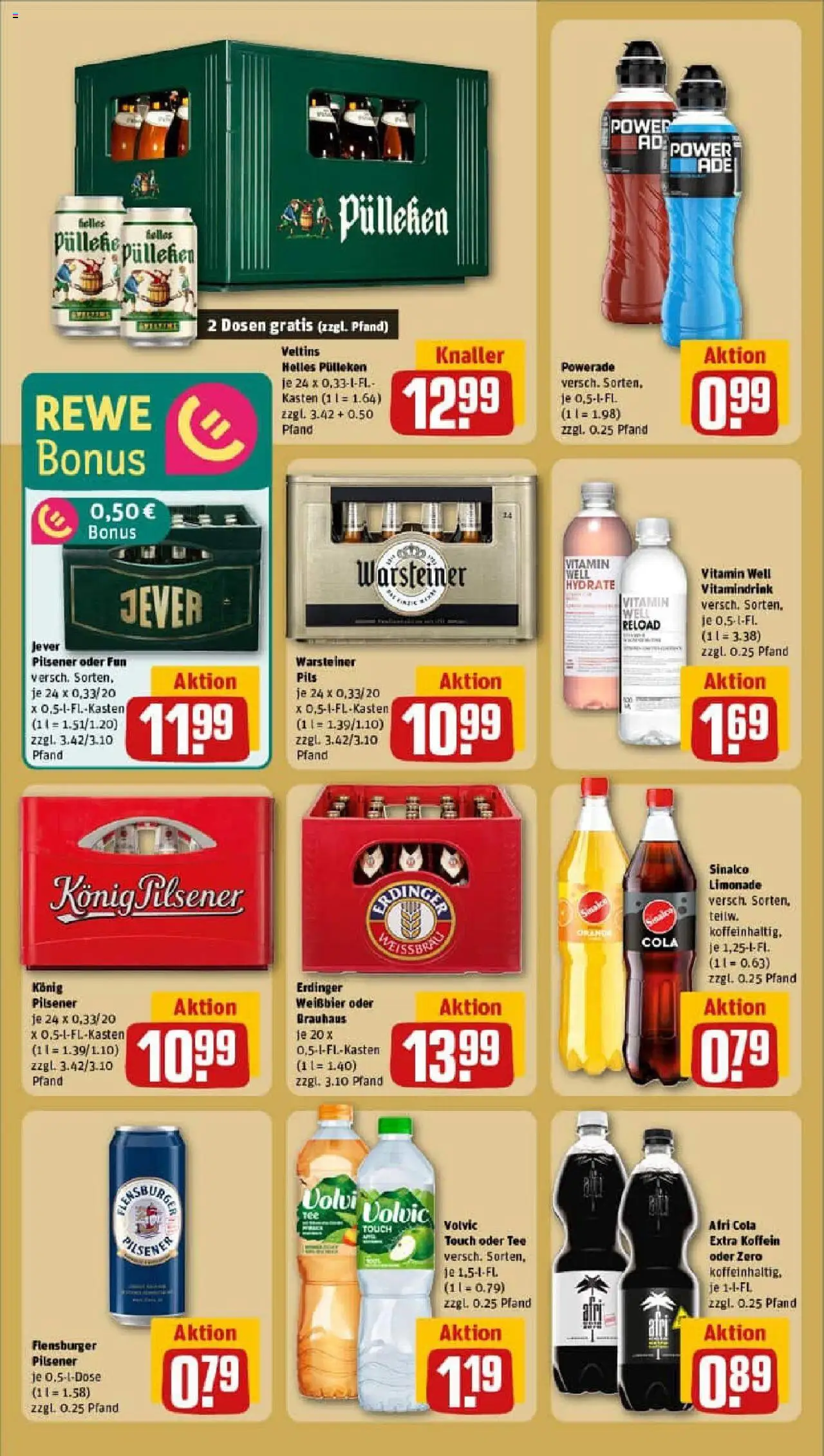 Rewe prospekt Buxtehude	 - gültig ab dem 20.07.2025 | Seite: 18 | Produkte: Sinalco, Erdinger, Limonade, Veltins