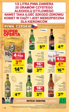 Carrefour Gazetka - Festiwal piwa od 16.06.2025 | Strona: 8 | Produkty: Leżak, Piwo Staropramen, Piwo