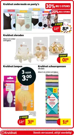 Kruidvat folder week 16 - Voorbeeld van een folder van Kruidvat, geldig van 14.04.2026 | Pagina: 123 | Producten: Slip, Ledlamp, Kan, Panty