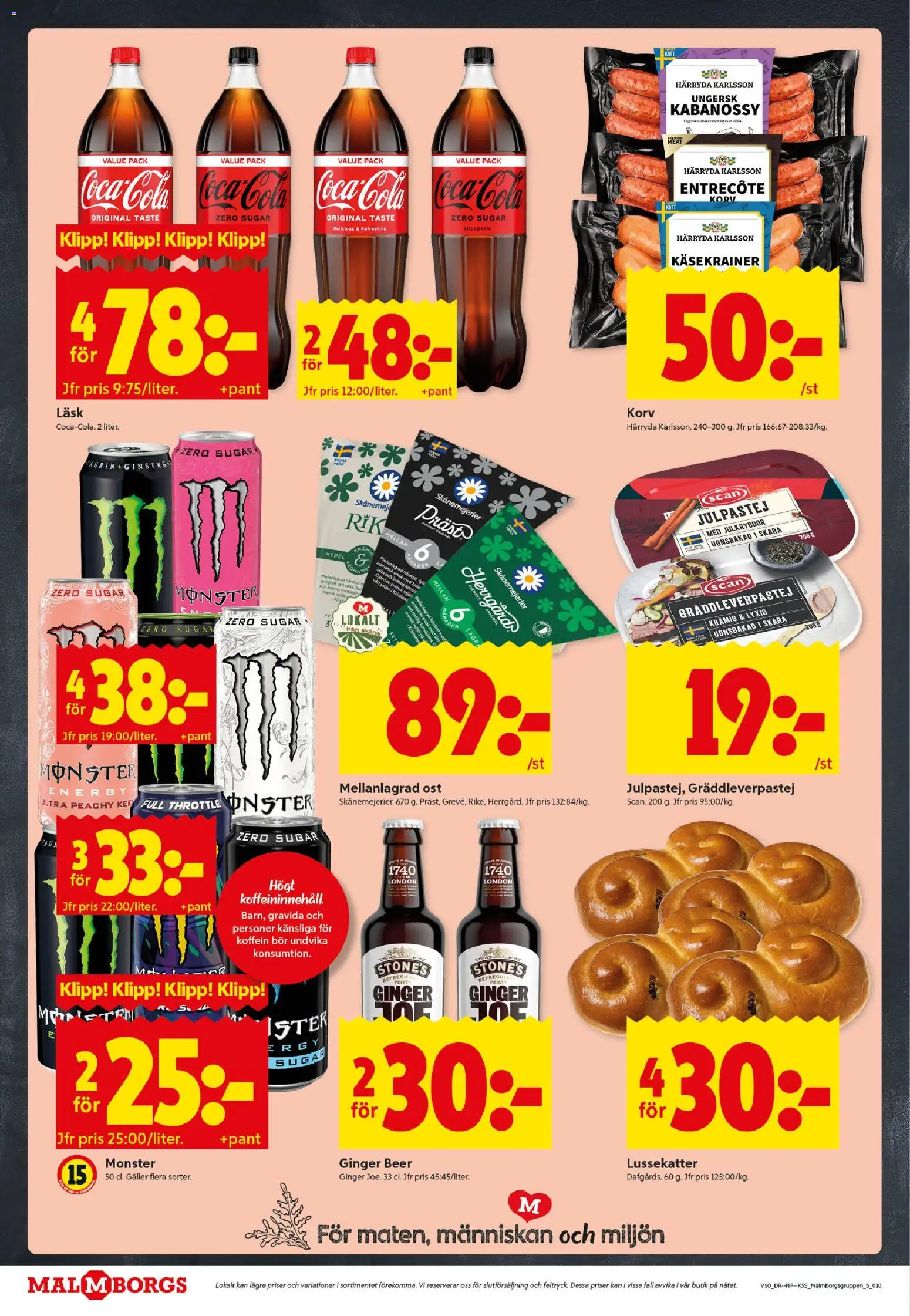 ICA Kvantum reklamblad aktuell från 08.12.2025 | Sida: 10 | Produkter: Entrecote, Galler, Mjölk, Ost
