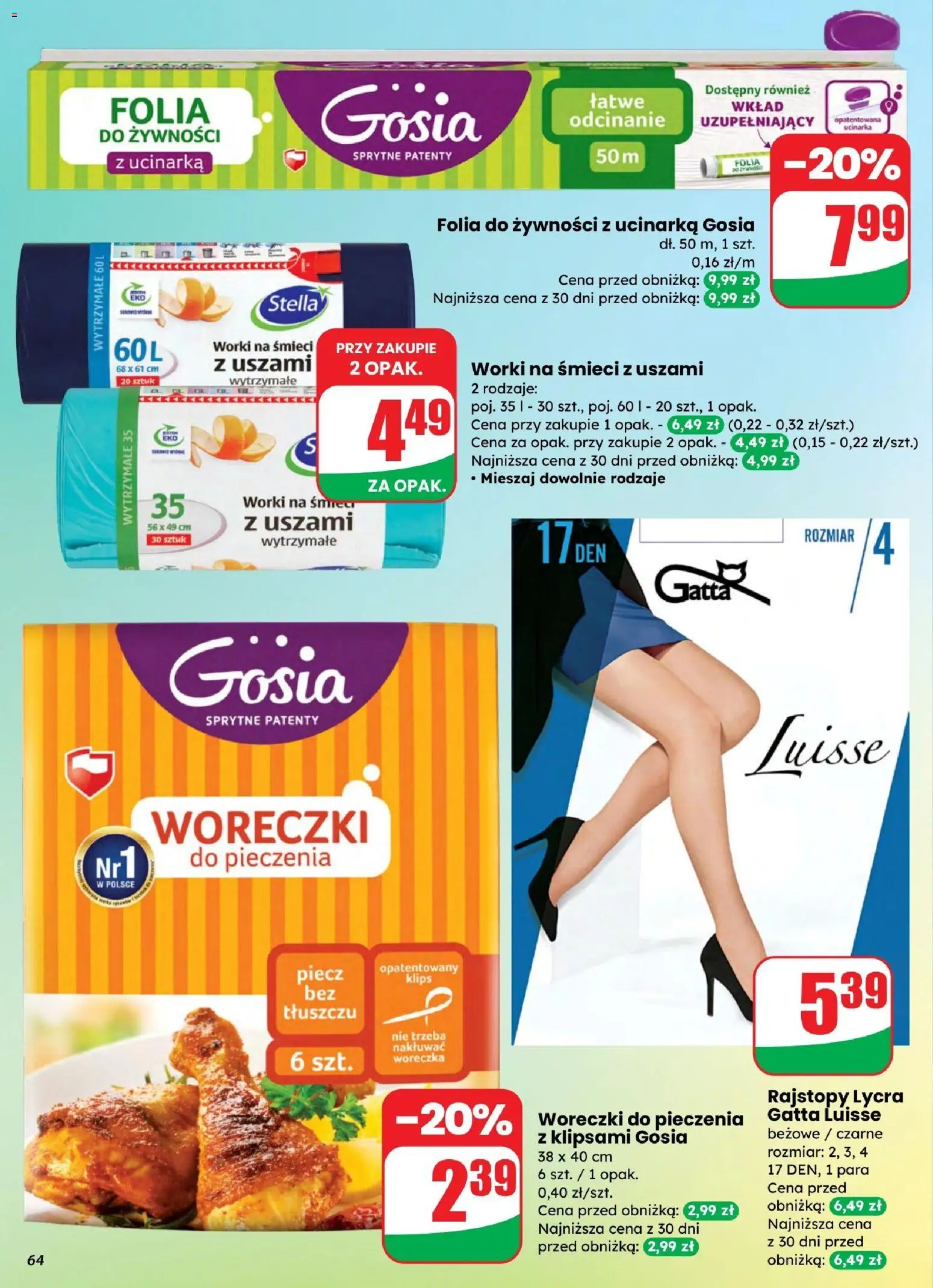 Dino gazetka od 25.03.2026 | Strona: 64 | Produkty: Rajstopy, Gatta