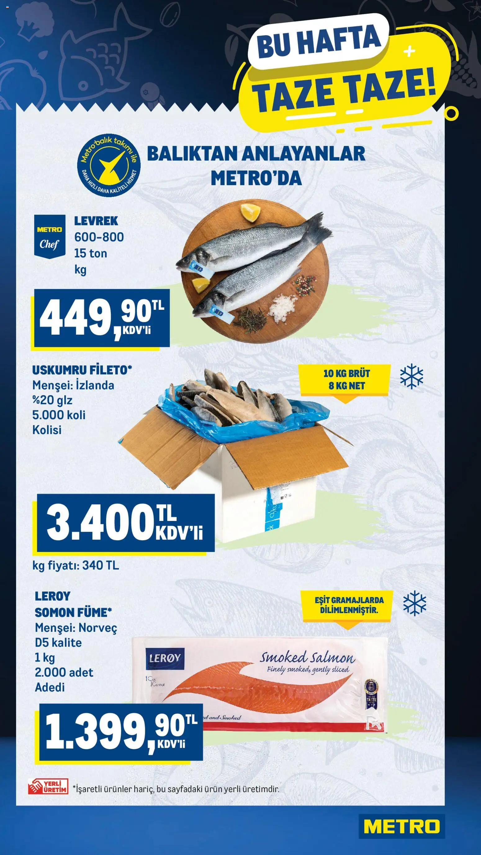 Metro Katalog - 26.11.2025 tarihinden itibaren geçerlidir | Sayfa: 7 | Ürünler: Balık, Somon, Levrek