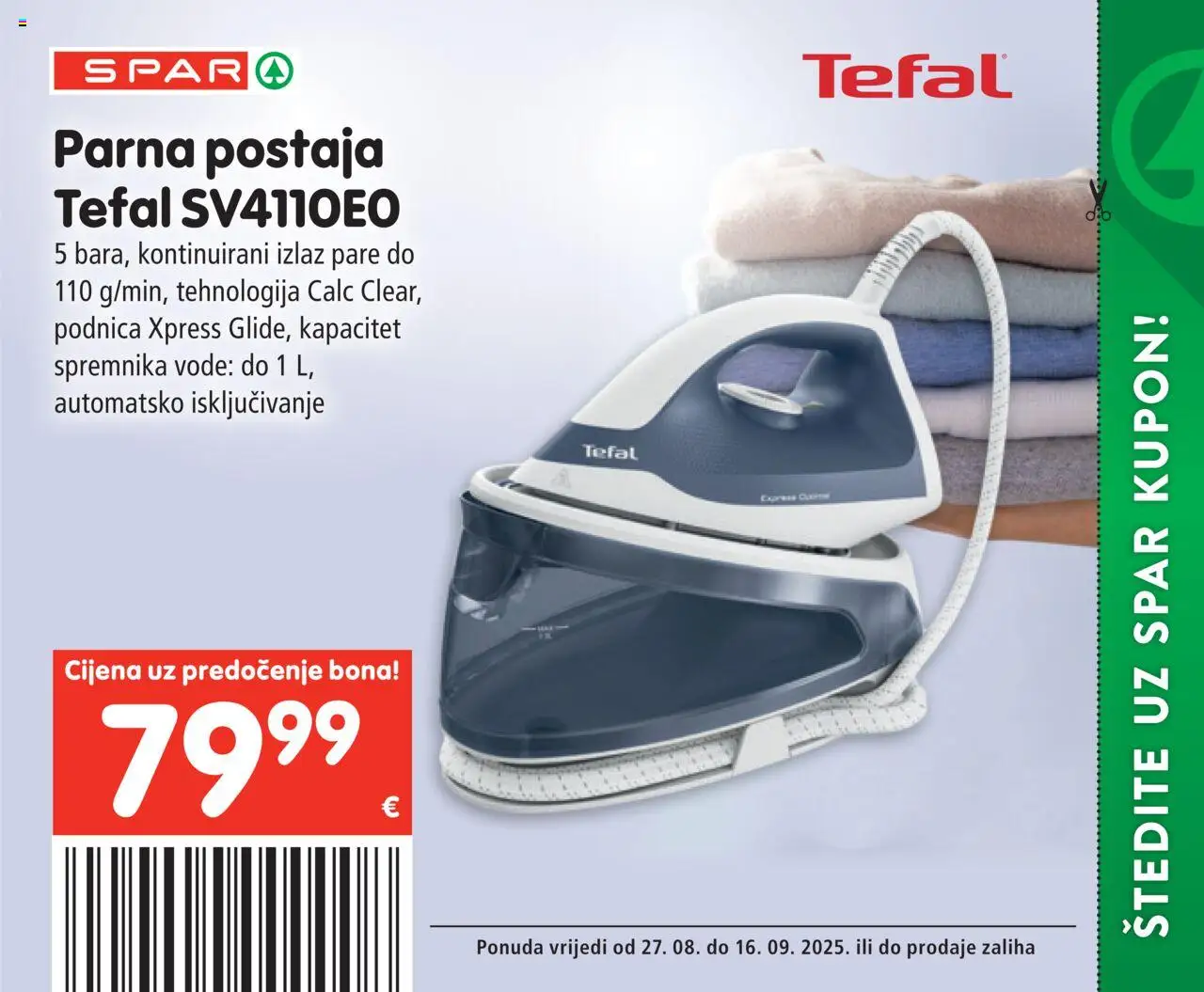 Spar katalog | vrijedi od 27.08.2025 | Stranica: 16 | Proizvodi: Parna postaja
