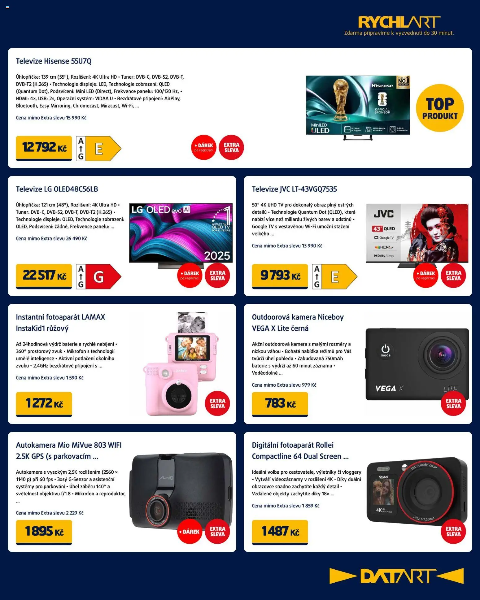 Datart leták od 03.12.2025 | Strana: 7 | Produkty: Tv, Baterie, Obraz, LED
