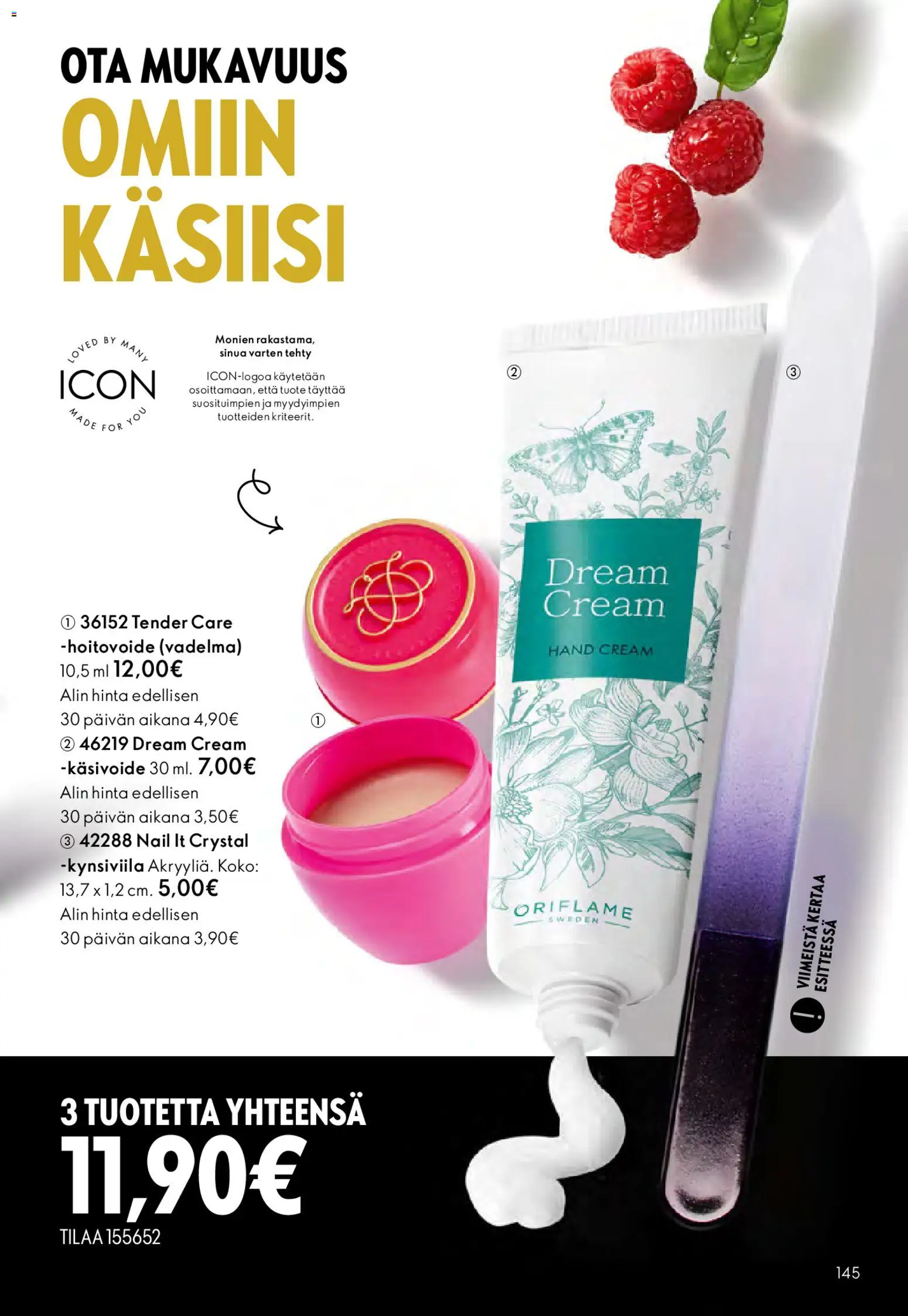 Oriflame - Esite 05 – voimassa 01.04.2026 alkaen | Sivu: 145 | Tuotteet: Vadelma, Käsivoide