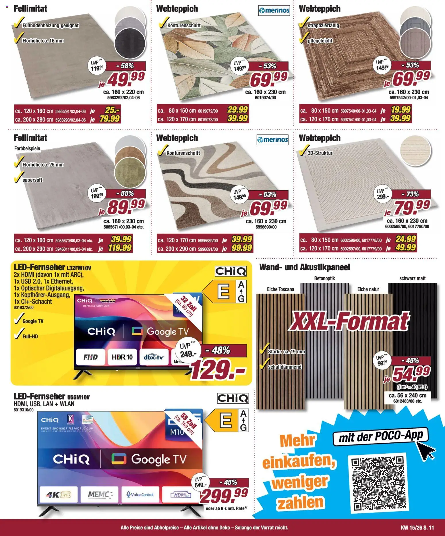 Poco Prospekt 	 – gültig ab 05.04.2026 | Seite: 11 | Produkte: USB, TV