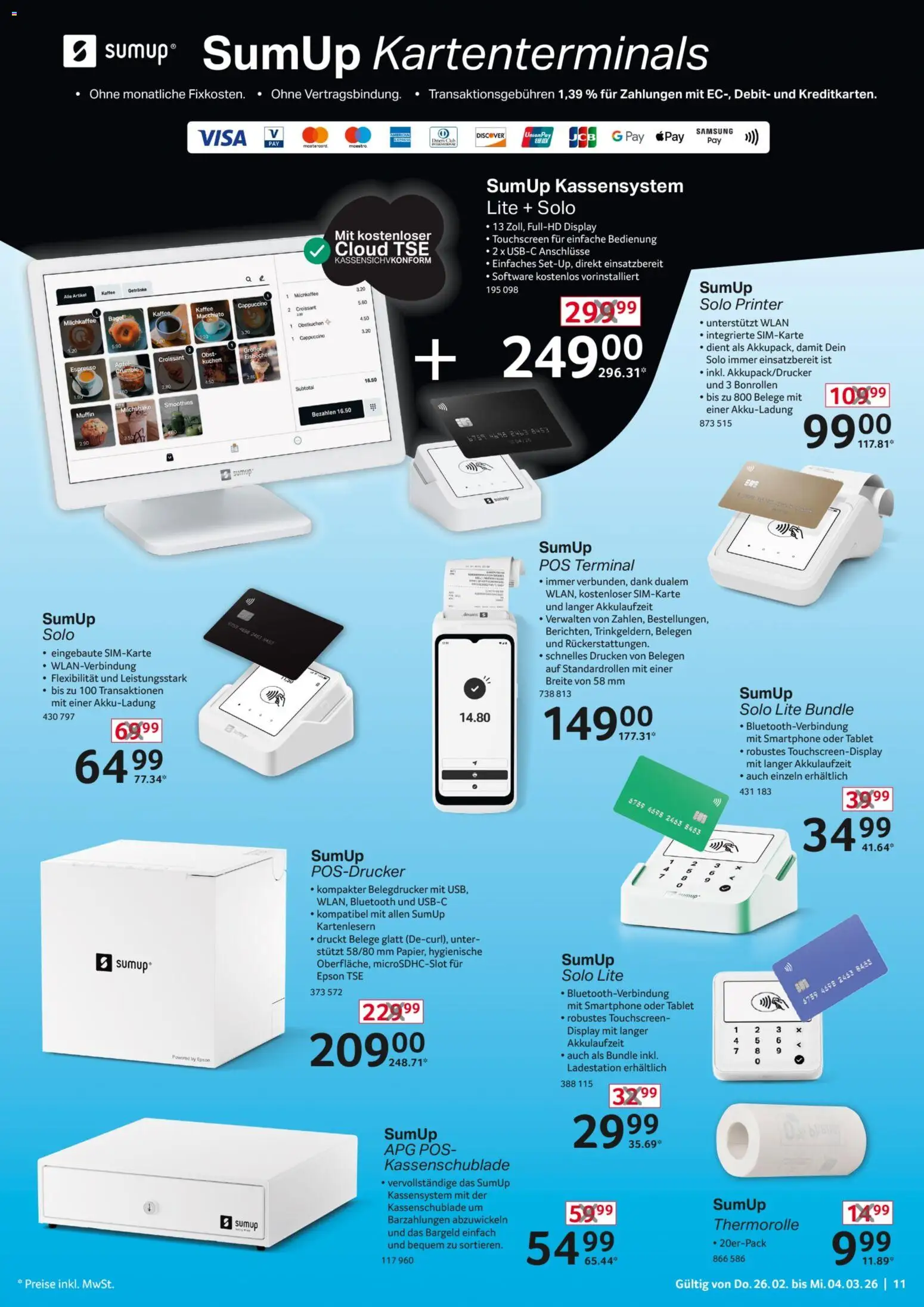 Selgros  Non Food – gültig ab 26.02.2026 | Seite: 11 | Produkte: Kaffee, Samsung, Kuchen, Tablet