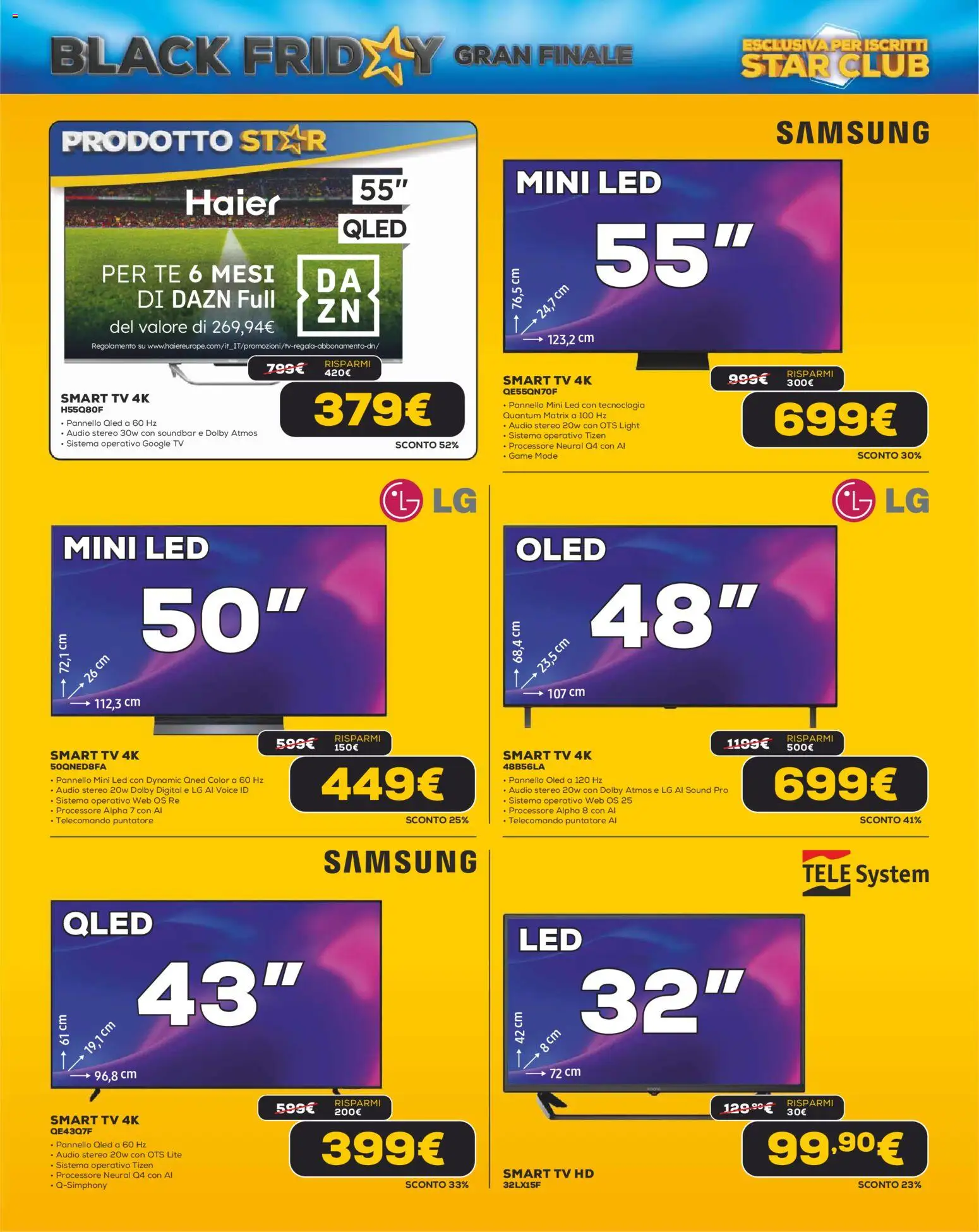 Volantino Euronics del 26.11.2025 | Pagina: 18 | Prodotti: Telecomando, Tè, Audio, Samsung