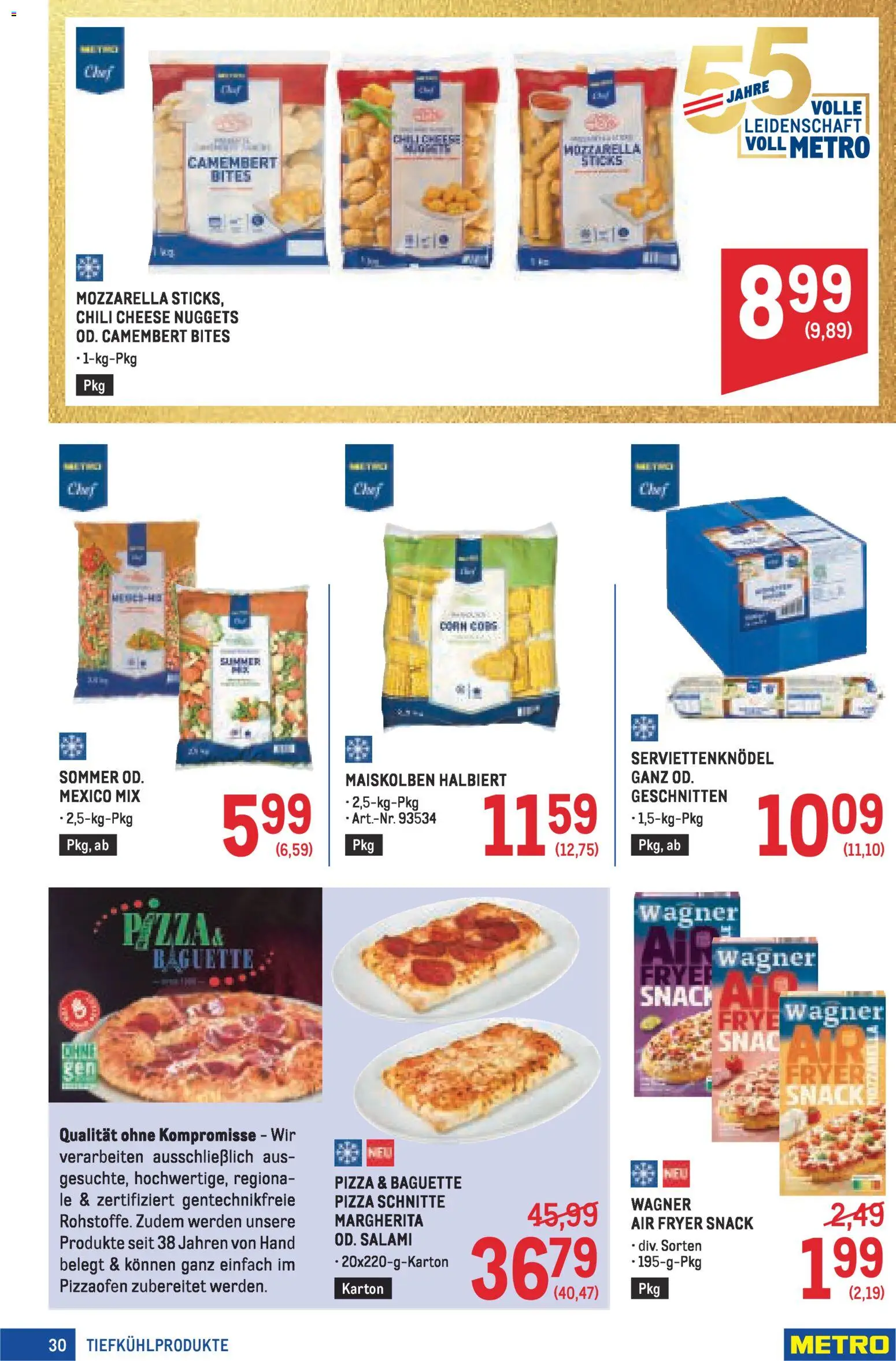 Metro angebote Profi gültig ab 30.04.2026 | Seite: 30 | Produkte: Chili, Jääkaappipakastin, Salami, Pizza