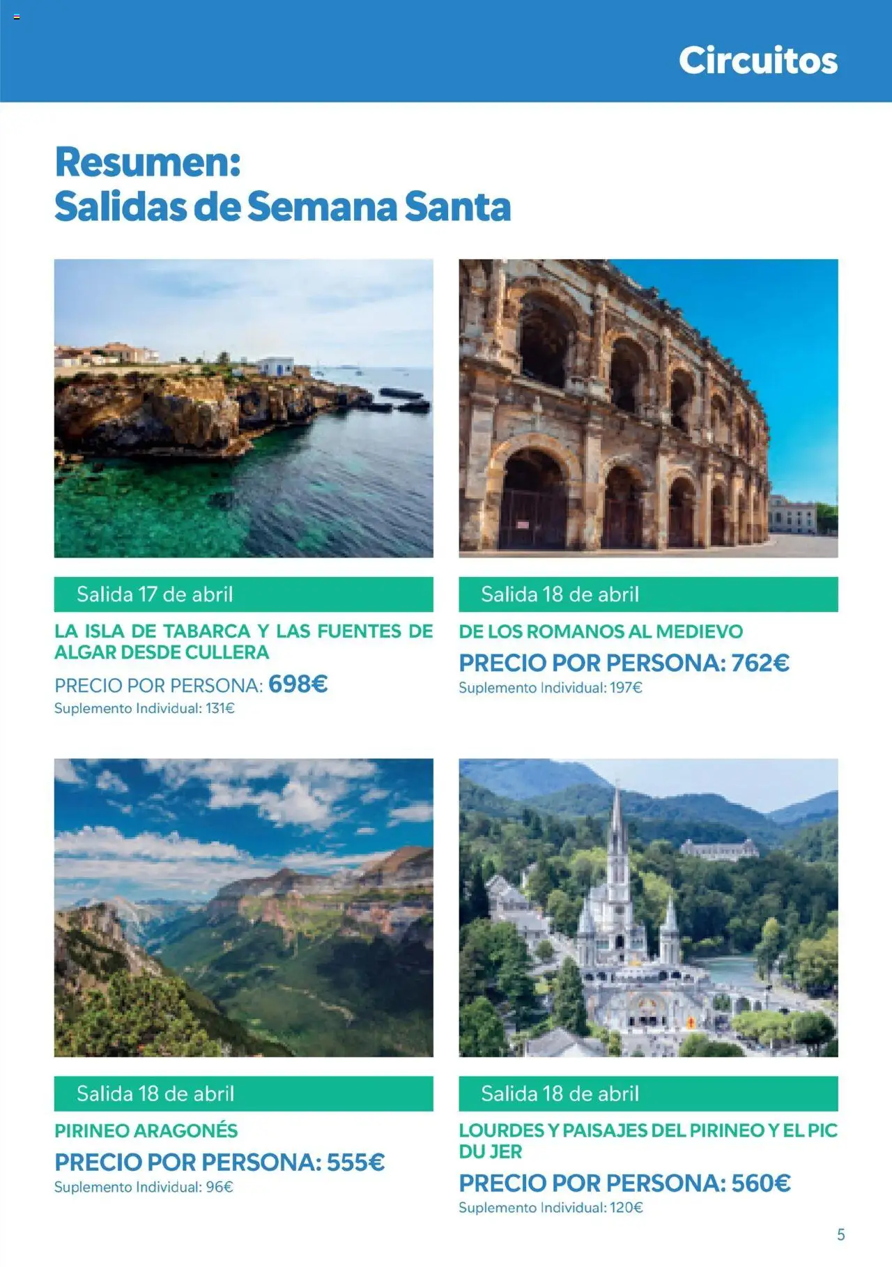 B the travel brand Viatges i Excursions │ válido desde el 01.05.2025 | Página: 5