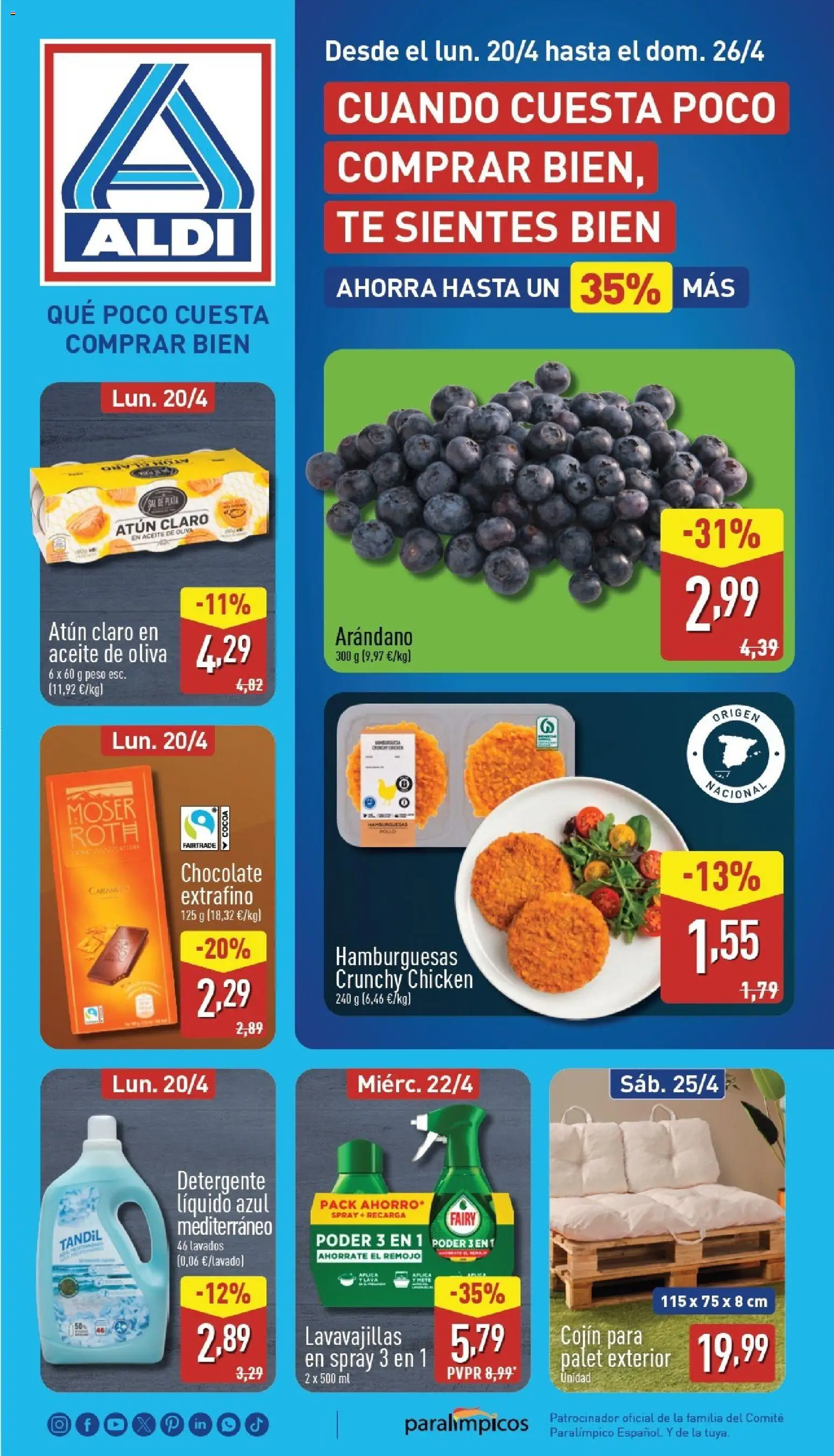 Aldi folleto Península │ válido desde el 20.04.2026 | Página: 1
