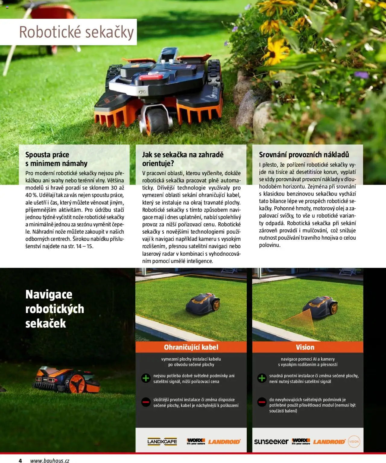 Bauhaus katalog Zahradní technika od 01.04.2025 | Strana: 4 | Produkty: Olej, Kabel, Sekačka, Sekáček
