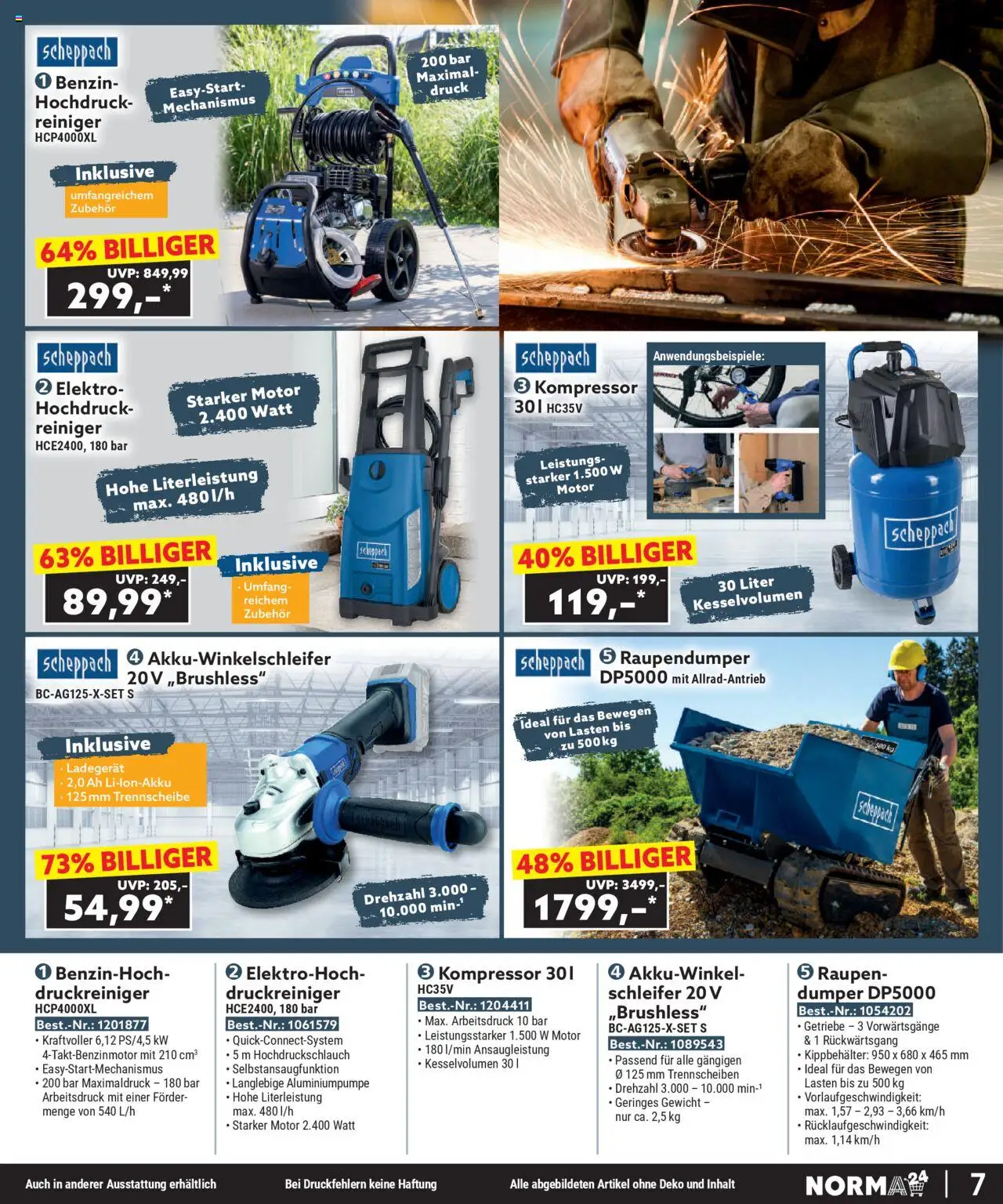 Norma Bestellmagazin  gültig ab 01.10.2025 | Seite: 7 | Produkte: Gewicht