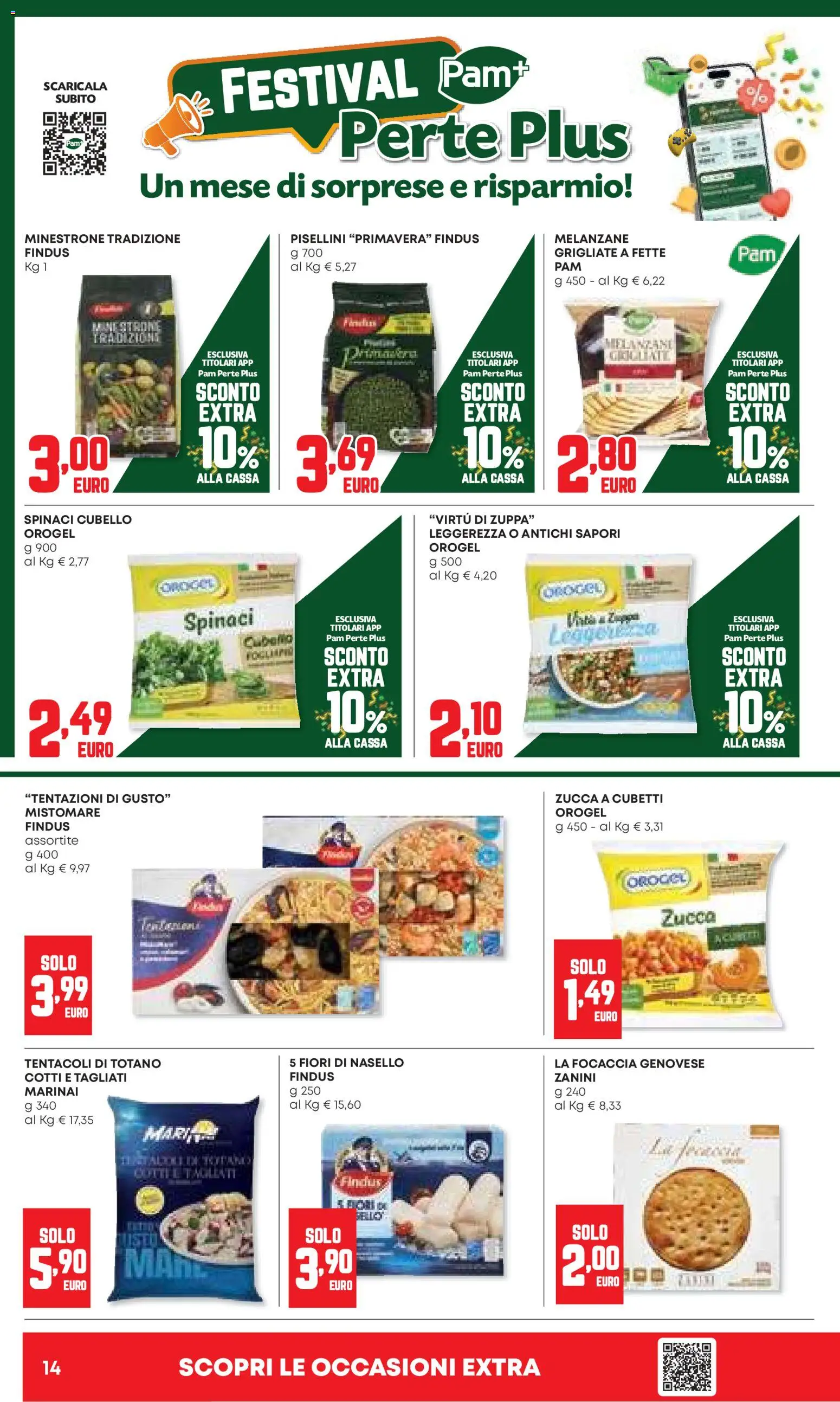 Volantino Panorama del 06.11.2025 | Pagina: 14 | Prodotti: Focaccia, Spinaci, Melanzane, Totano