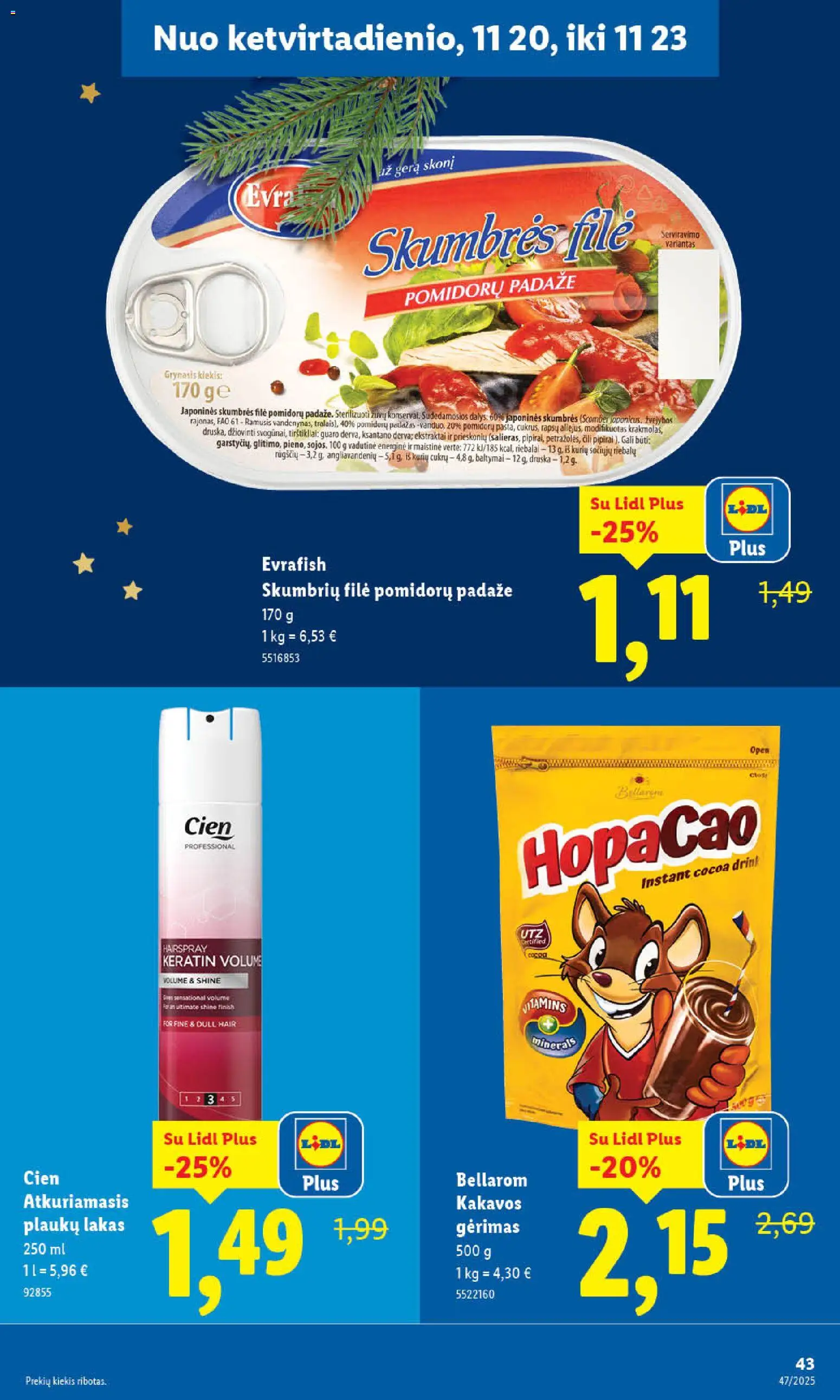 LIDL akcijos nuo 17.11.2025 | Puslapis: 45 | Prekių: Druska