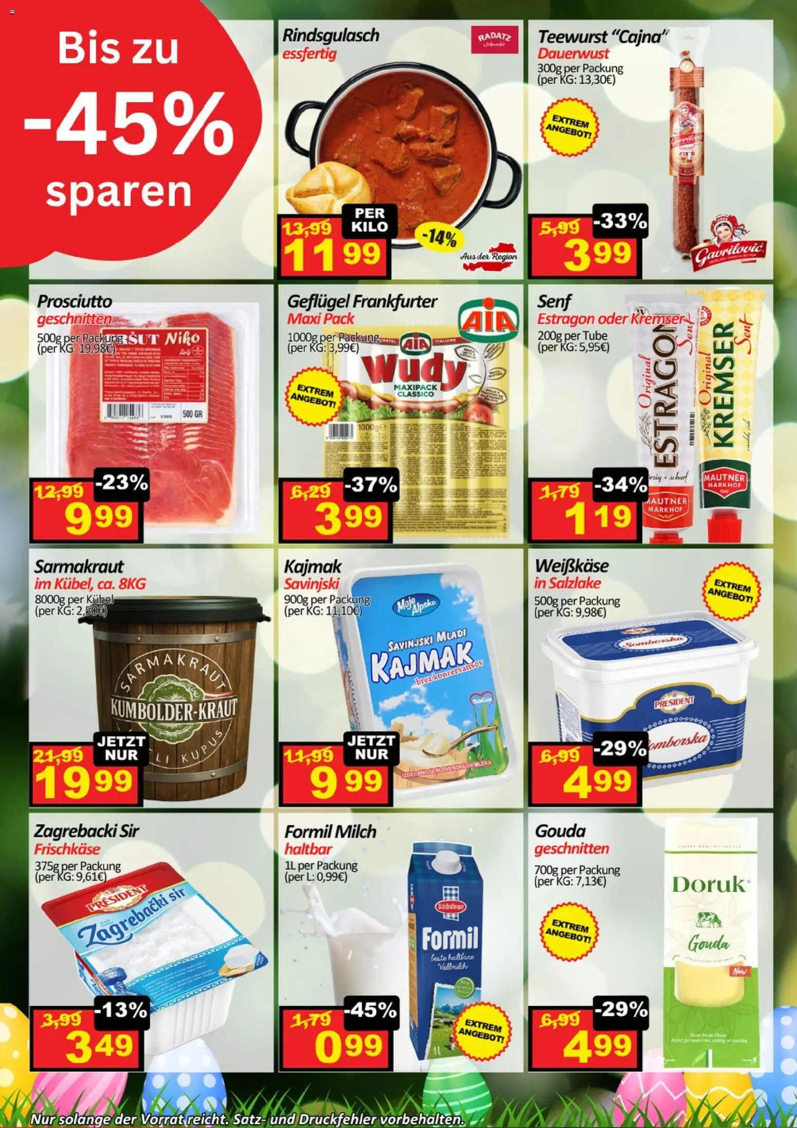 Wurstico Abholmarkt Flugblatt gültig ab 26.03.2026 | Seite: 3 | Produkte: Milch