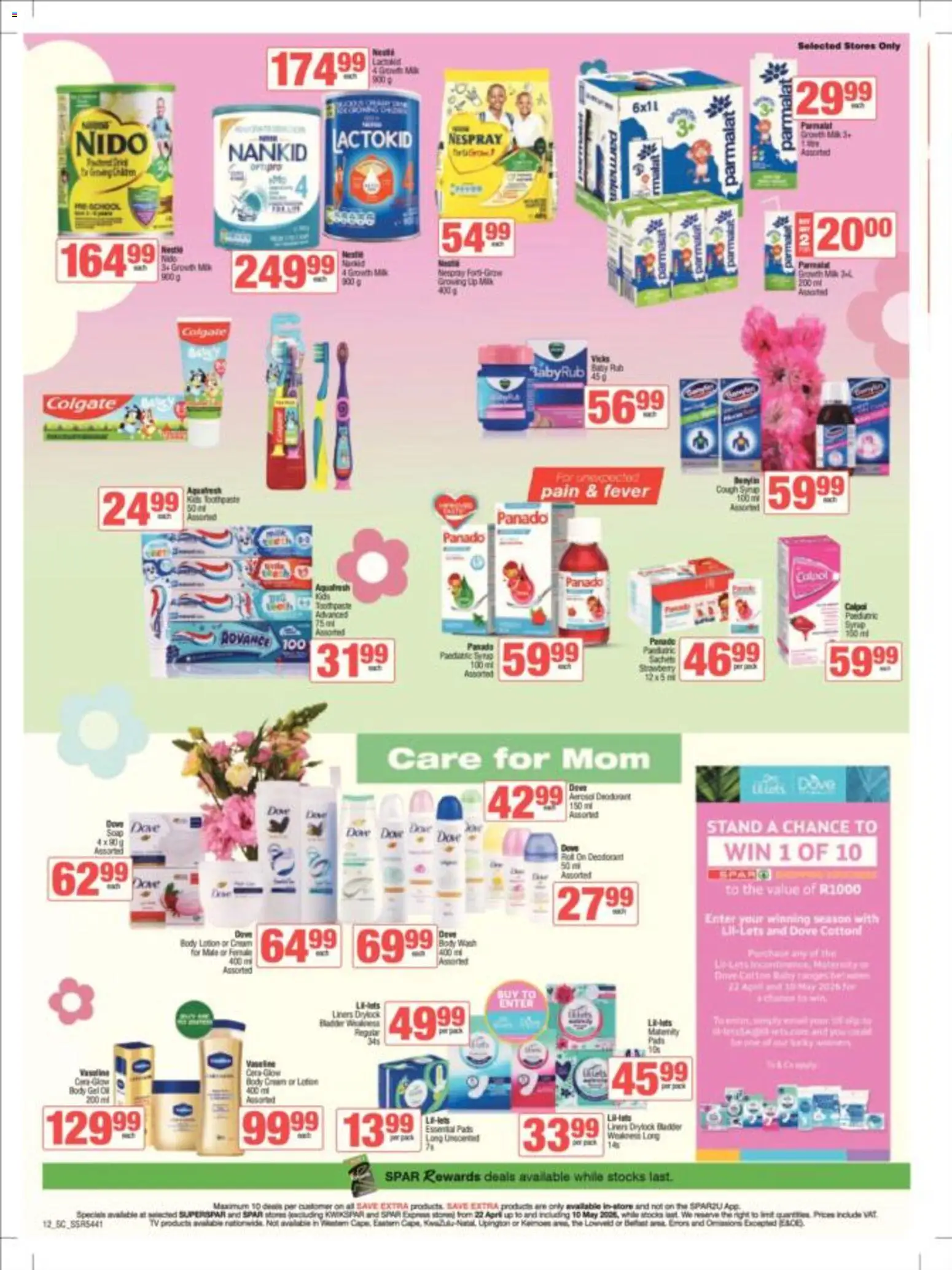 New Spar catalogue – valid from 22.04.2026 | Page: 12 | Products: TV, Pads, Soup, Deodorant
