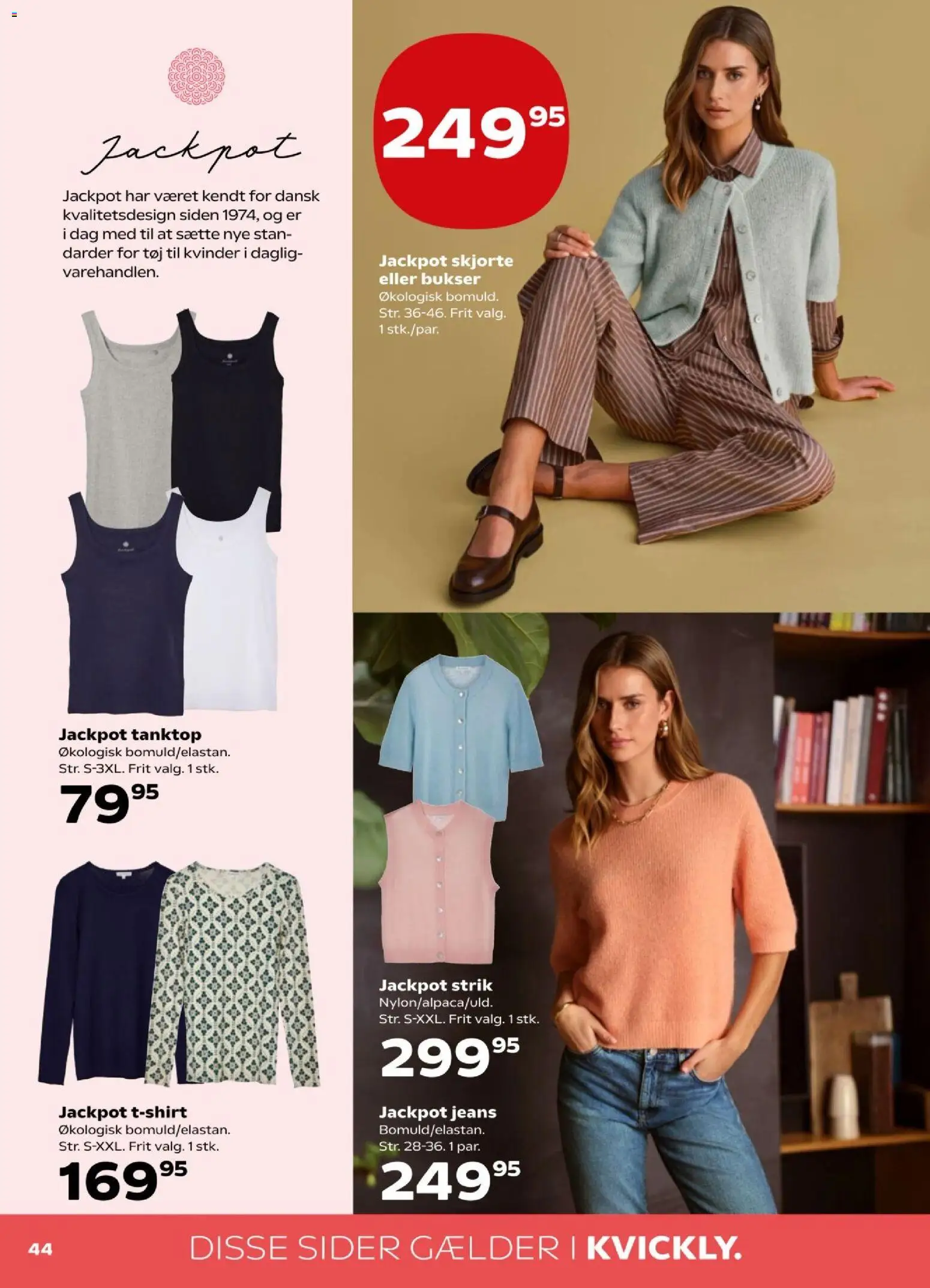Kvickly tilbudsavis – gyldig fra 30.01.2026 | Side: 50 | Produkter: Skjorte, Tanktop, Bukser, Jeans