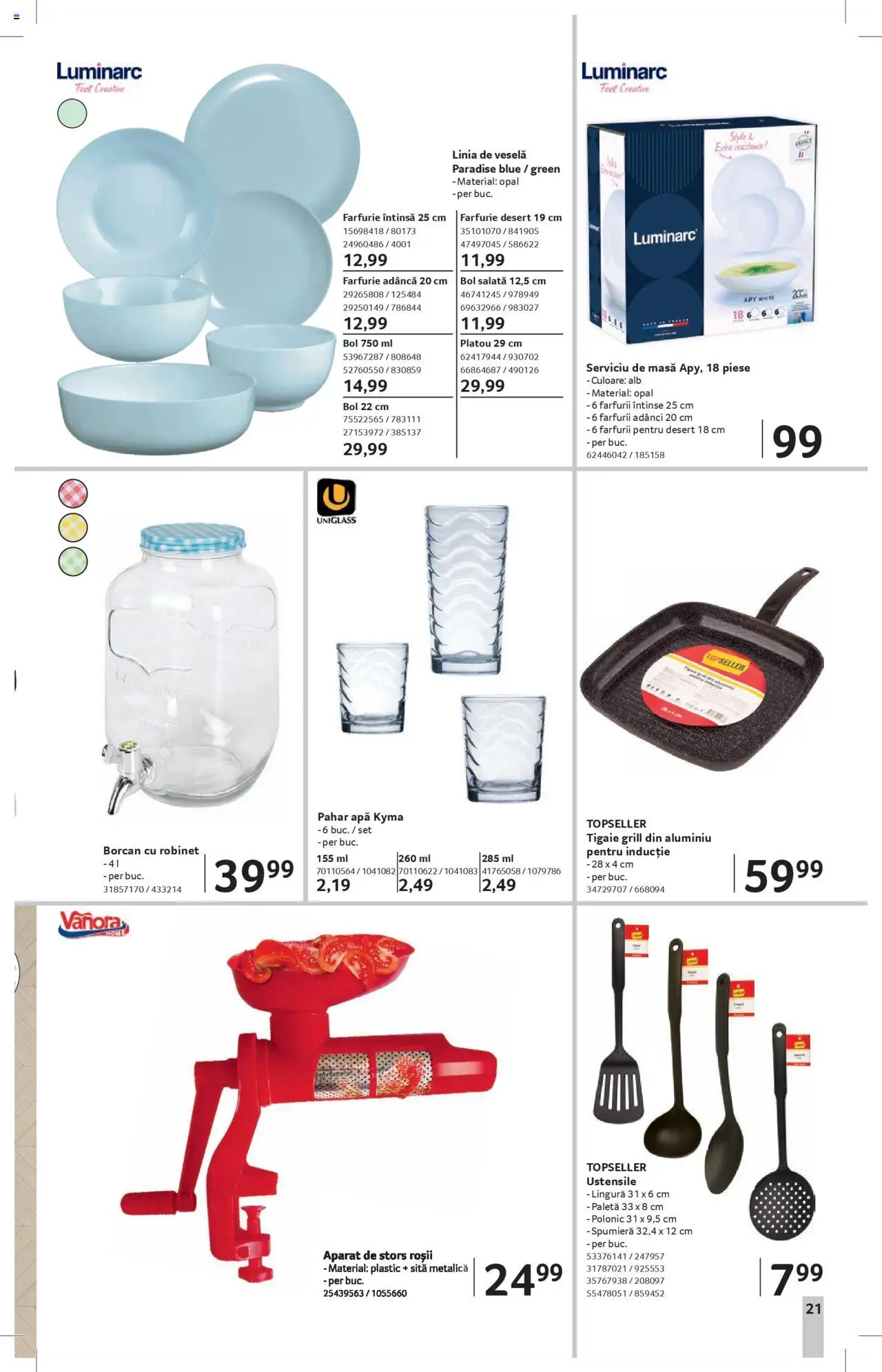 Catalog Selgros - Magazine Mici – valabil de la 25.07.2025 | Pagină: 21 | Produse: Delgeç, Grill, Sită, Roșii