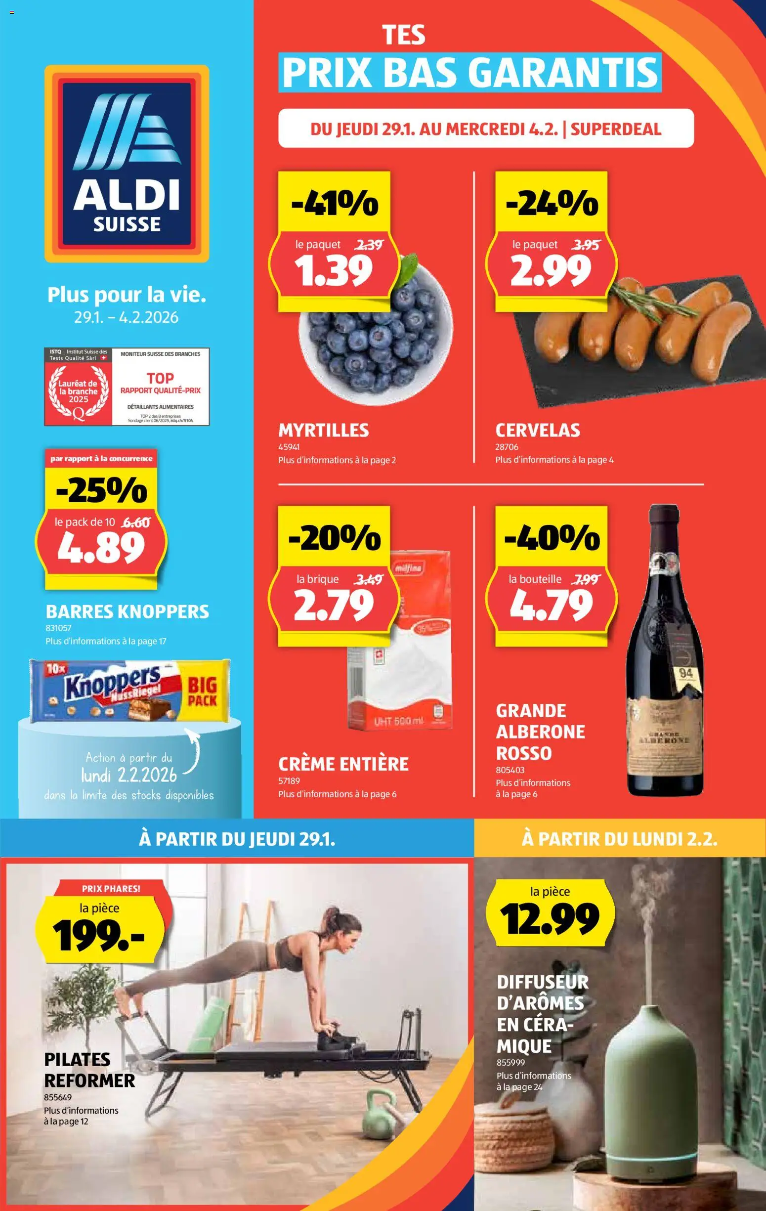 Aldi Aktionen FR – gültig ab 29.01.2026 | Seite: 1 | Produkte: Top, Creme