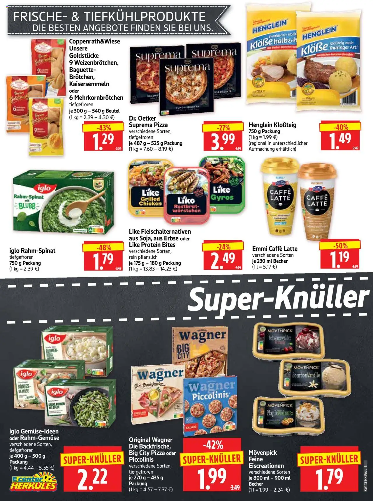 HERKULES Prospekt 	 – gültig ab 20.10.2025 | Seite: 8 | Produkte: Blumen, Baguette, Erbse, Piccolinis